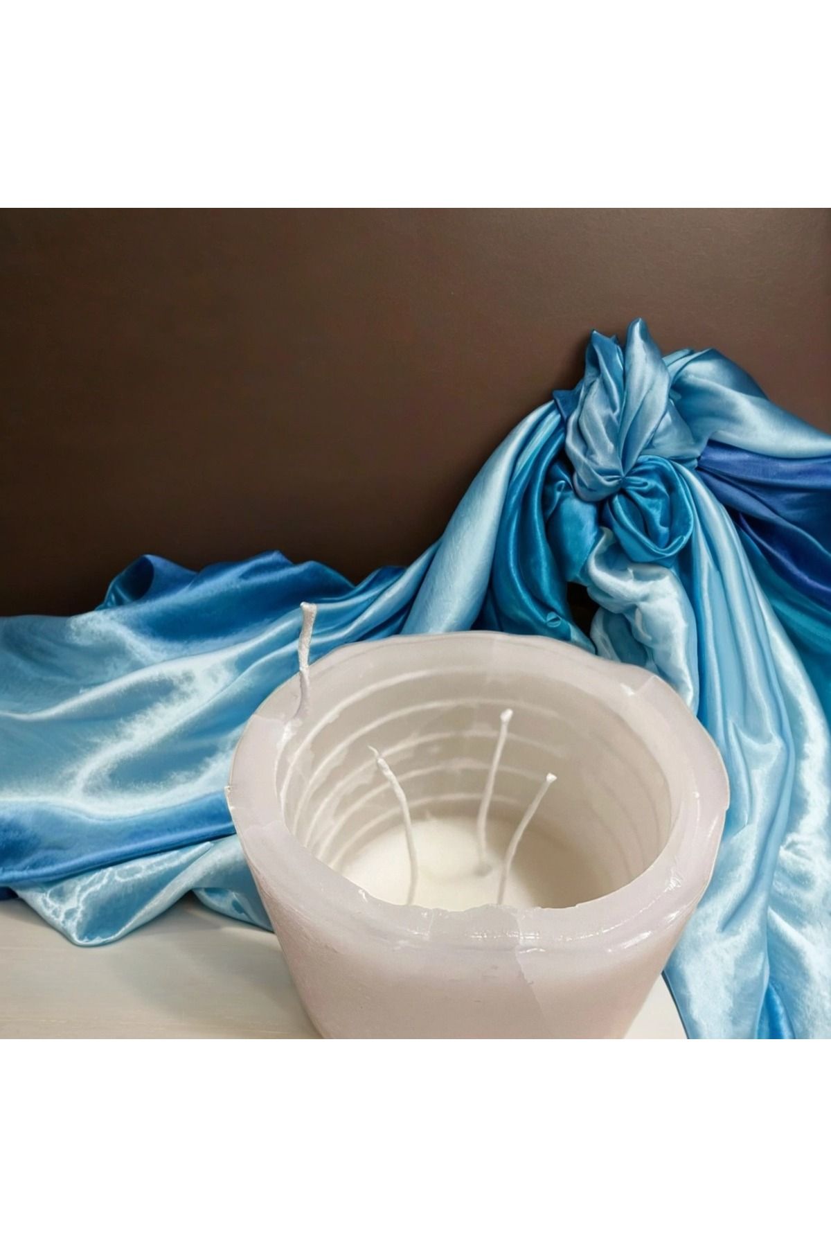 TP Candle Daire Şeklinde Dönerek Yanan Dekoratif Soya Wax Mum