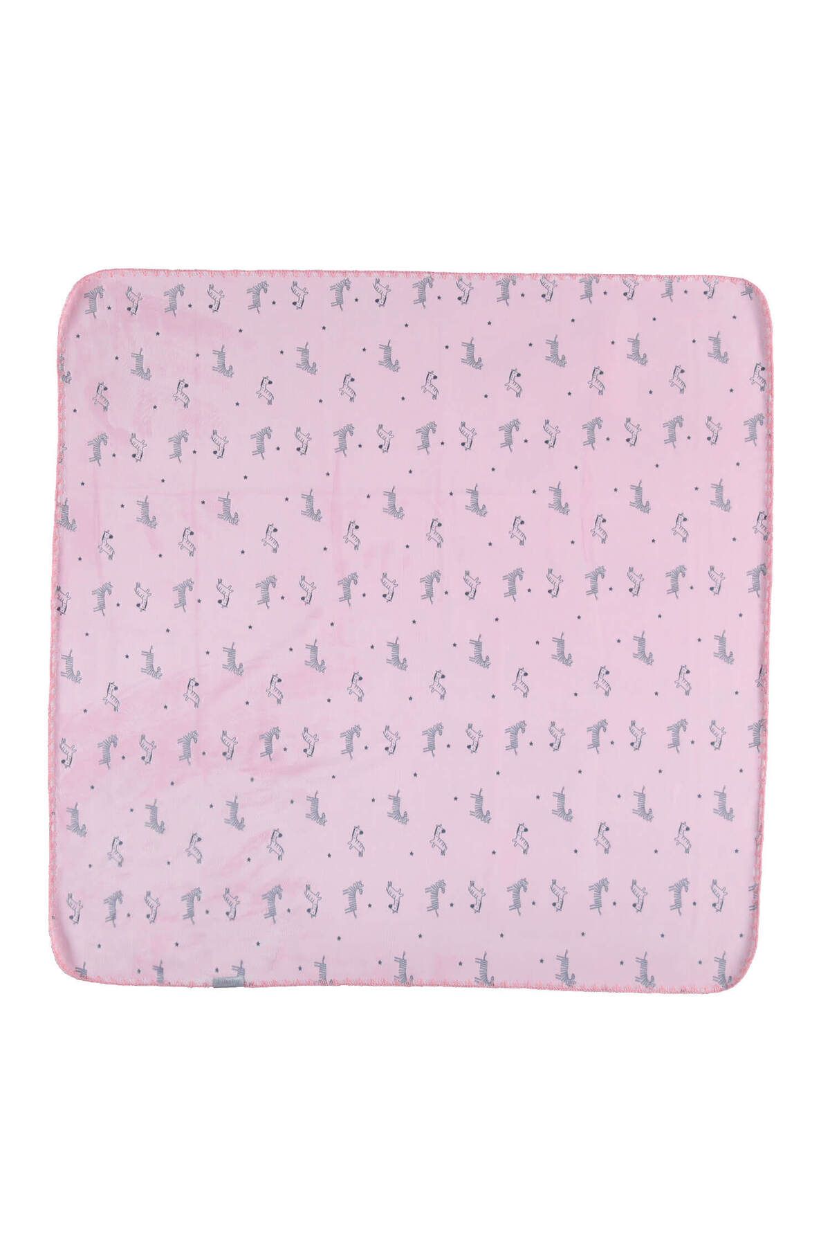 MBB ETİCARET Bibaby Happy Zebra Land Fluffy Bebek Battaniye 64529 Pembe