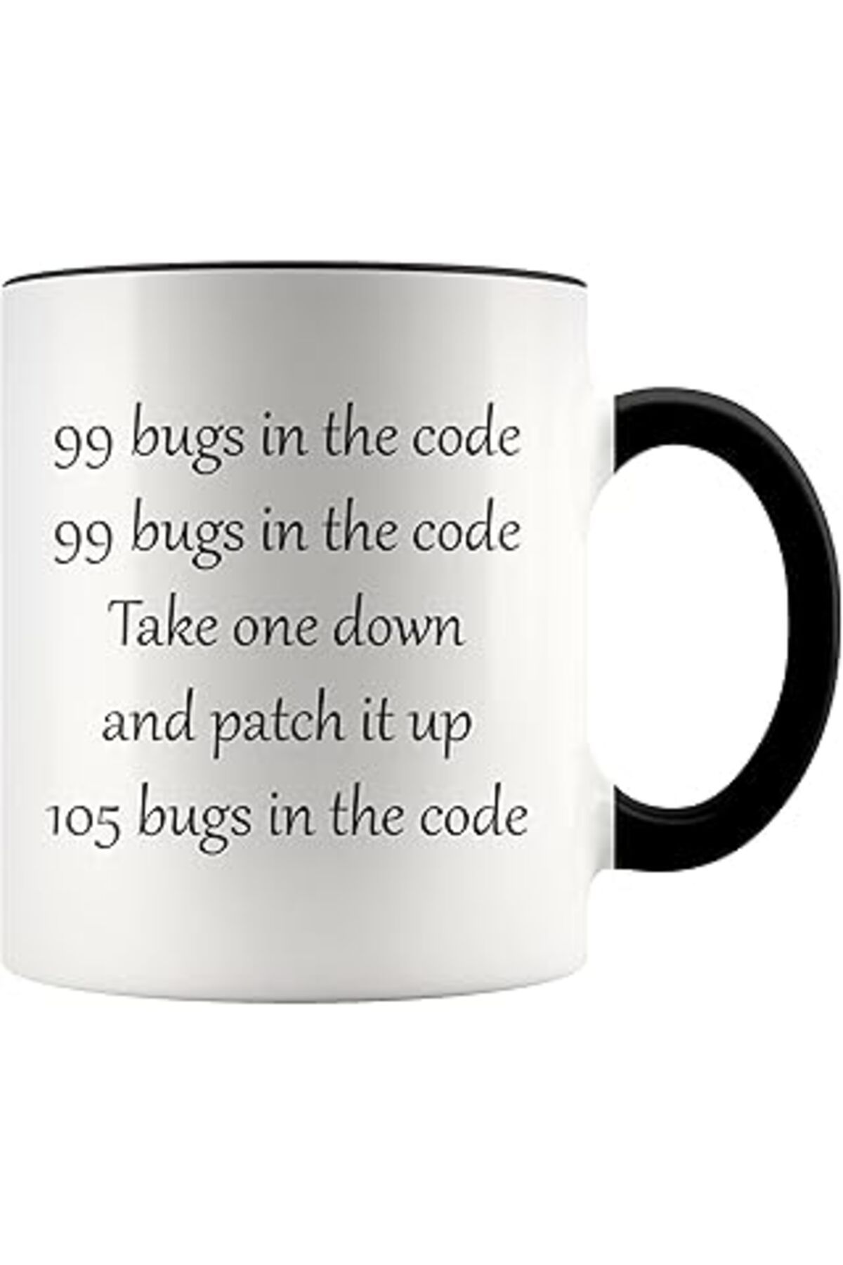 ASİTAN Print Dore Software Engineer Gift For Programmer, 99 Bugs In The Code, Coffee Mug, Programmer Mug I