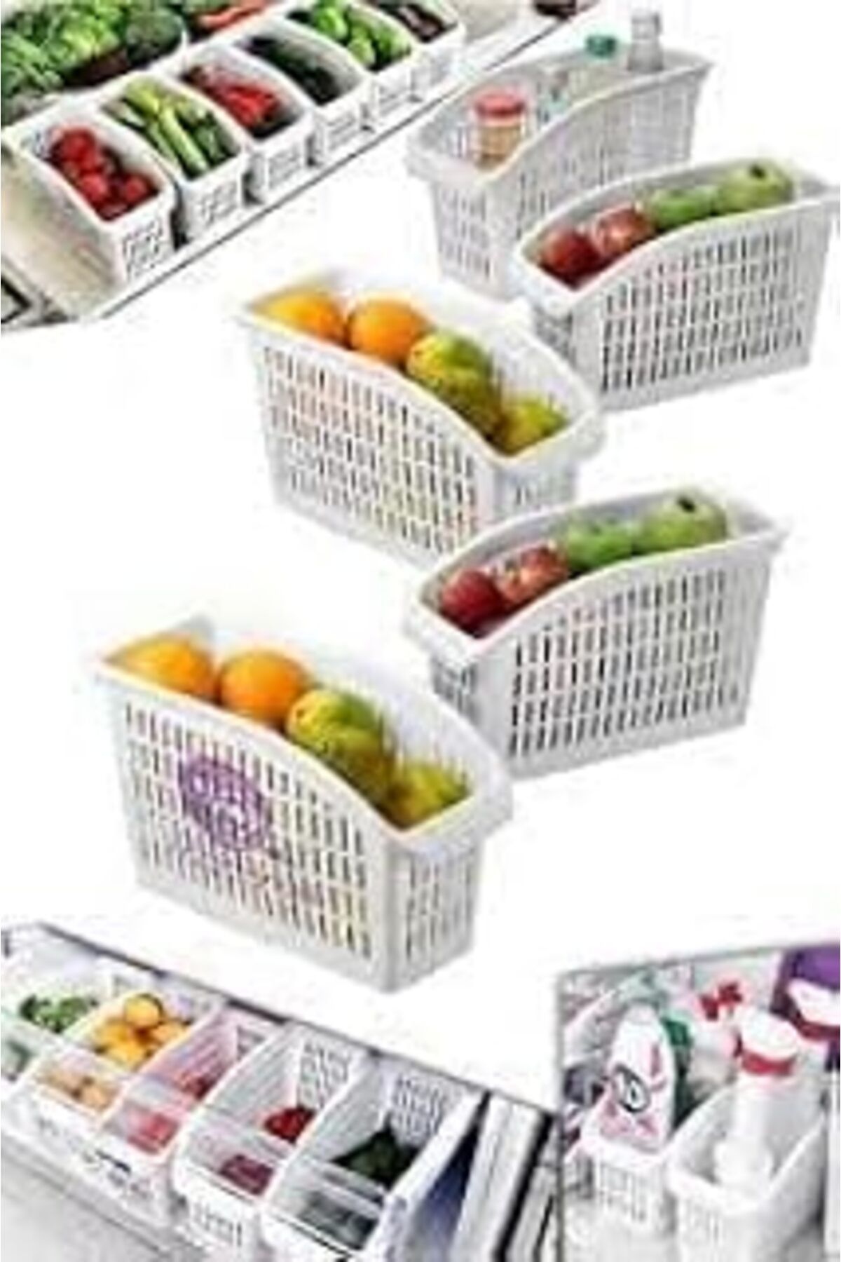 NETWORK ART Baker Home Buzdolabı Düzenleyici, Organizer 6 Lı Set