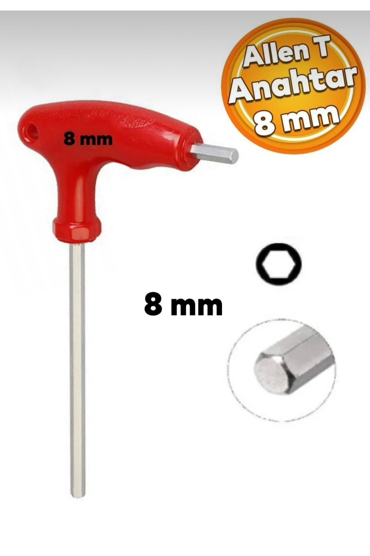 Eltos T Tipi Allen Anahtar 8 mm
