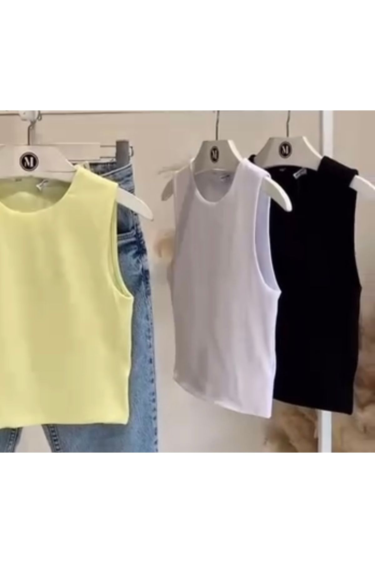 viyan butik Yuvarlak yaka tişört atlet