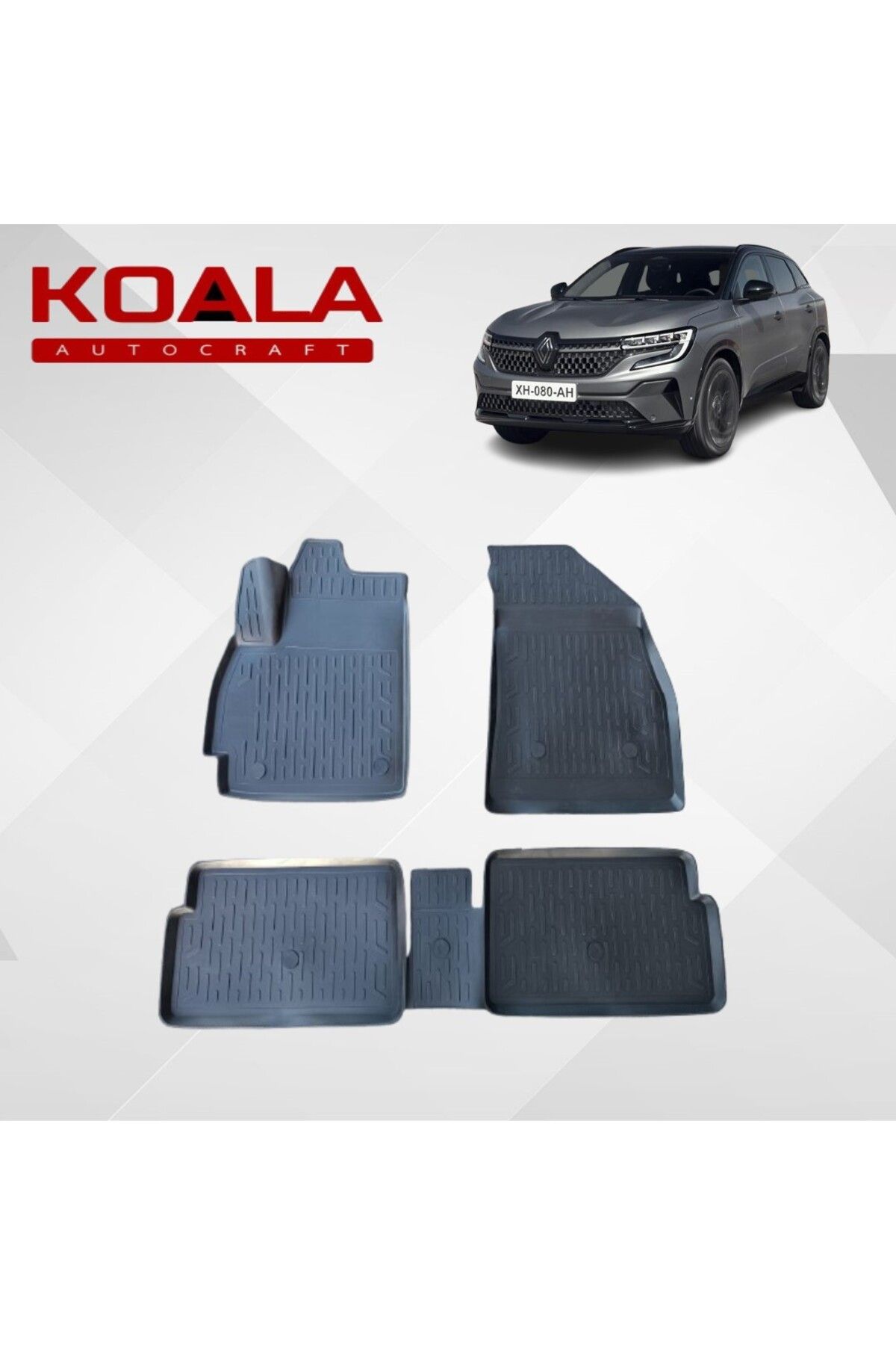 KoalaOtoTekstil RENAULT AUSTRAL MİLD HYBRİD (2023+) Uyumlu -Araca Özel Paspas