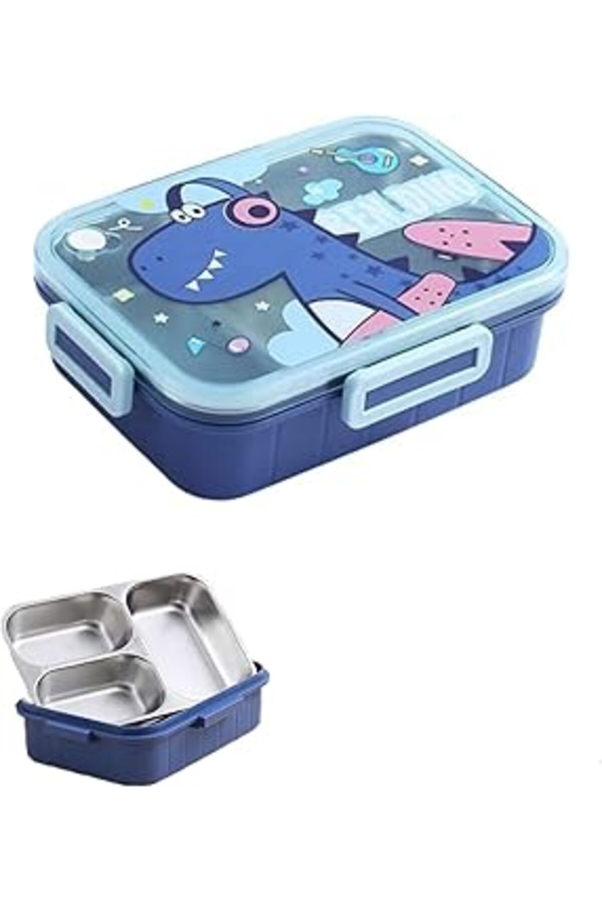 NETWORK ART Vagonlife Lunch Box 750 ml (SIZDIRMAZ,KARIŞMAZ ÜÇ BÖLMELİ) Yeni Nesil Sefer Tası-fflbox50555 Lacive