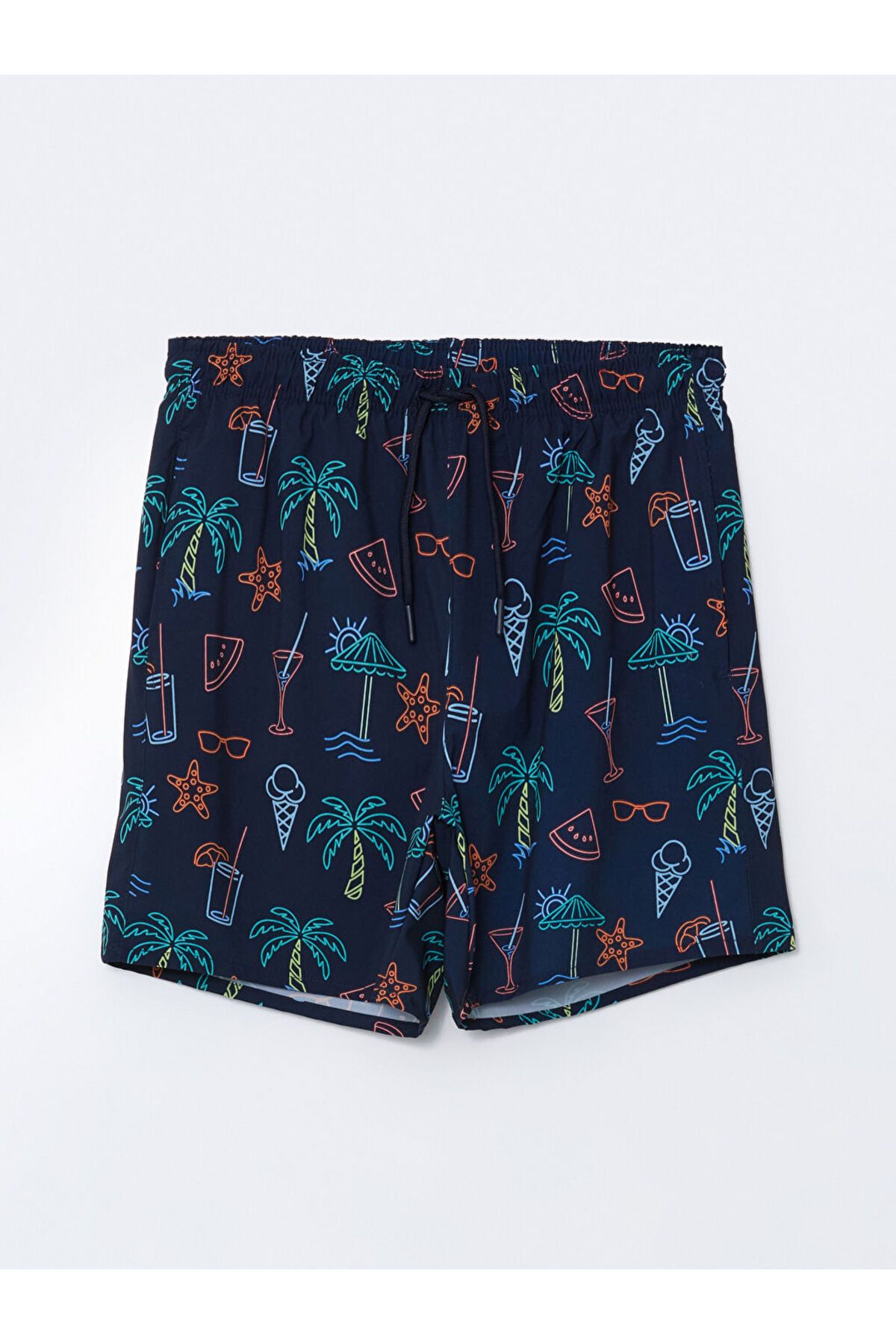 LC Waikiki XSIDE Kısa Boy Desenli Erkek Deniz Şortu