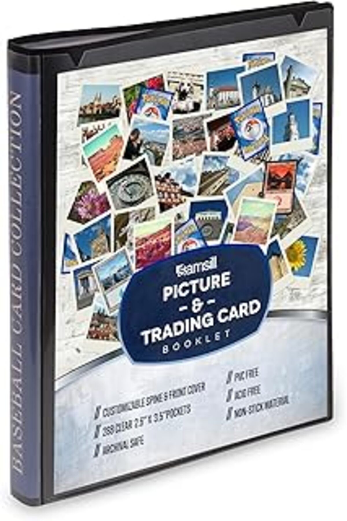 Mu Art Ahşap Samsill Instax Mini Fotoğraflar Polaroid Albüm, Kpop Fotoğraf Kartı Ve Spor Kartları Için, 5 X 7,62