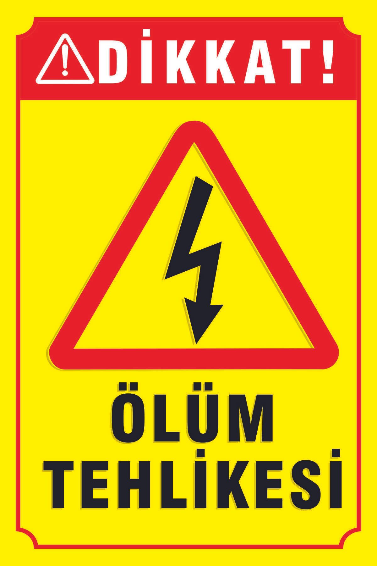 Altınuç Art Design Ölüm Tehlikesi PVC Levhası 20x30 cm