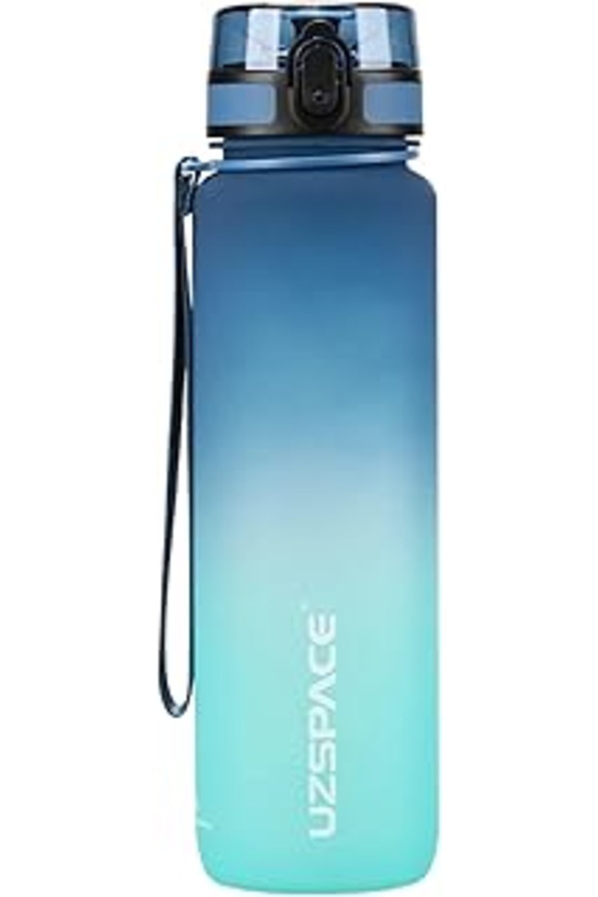 ASİTAN Uzspace Fiftyfifty 1000Ml Büyük Boy Çift Renk Softtouch Ff Collection Tritan Su Matarası Mavi-Turku