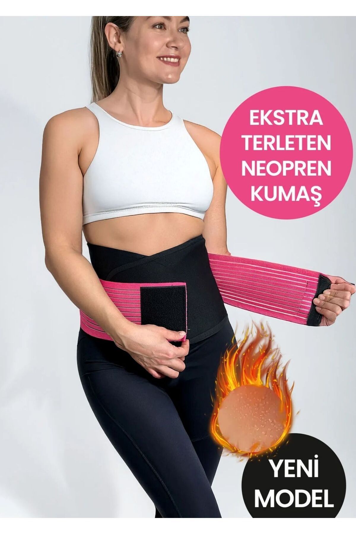 zerotex TERMAL BEL KORSE GÖBEK BEL TERLETME KEMERİ
