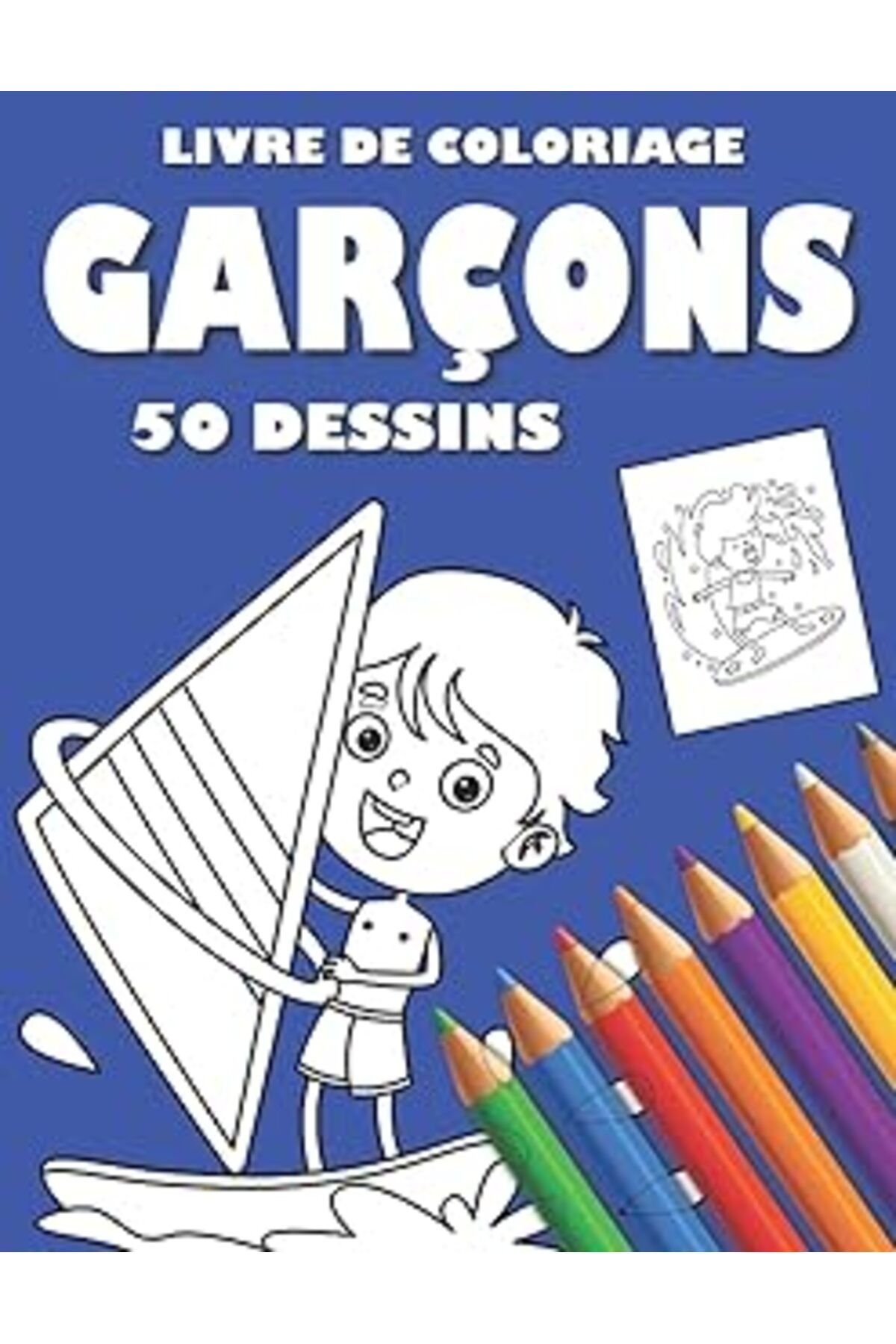 NETWORK ART Livre De Coloriage Garçons 50 Dessins: Livre De Coloriage Ultime Pour Garçons 50 Scènes Amusantes F
