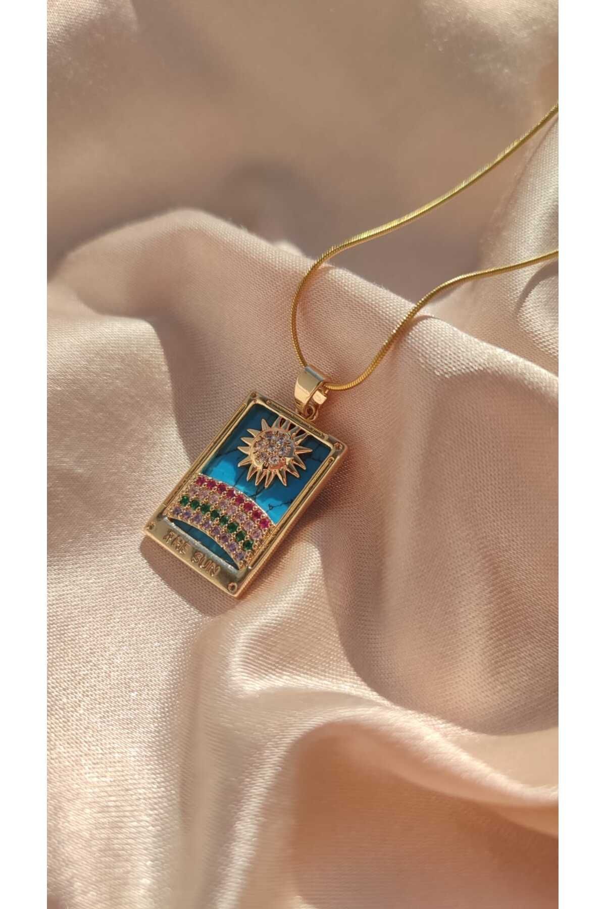 Pure Accessories THE SUN ÇELİK KOLYE