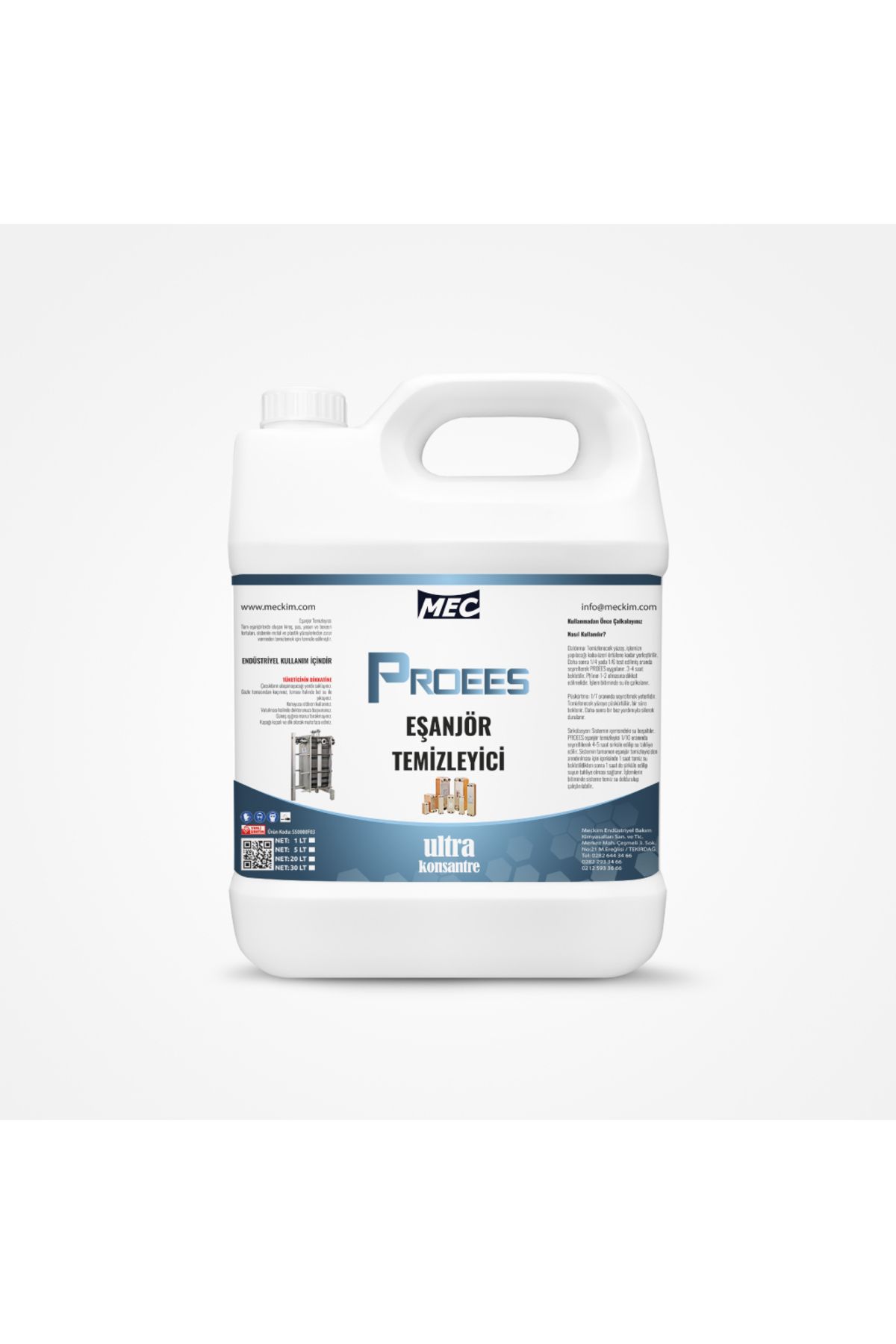 MECKİM Eşanjör Temizleyici Proees 5L