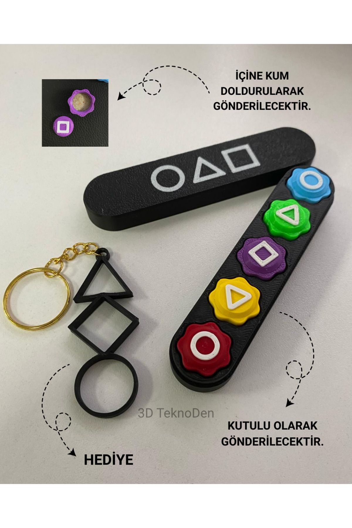 HİDRODEN Squid Game Gonggi Oyunu - Kore oyunu - 5 Taş Oyunu - Beştaş