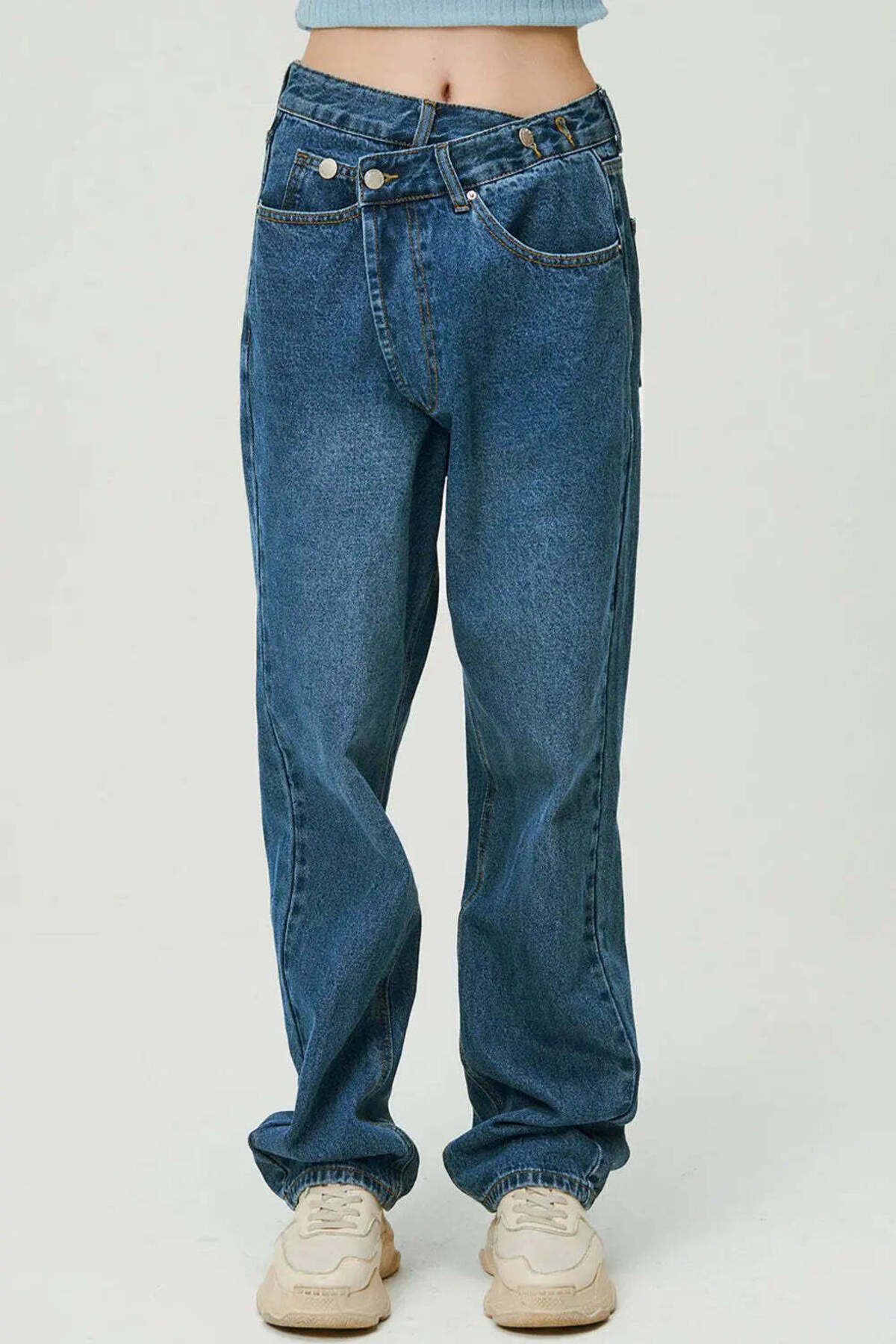 American Rag Cie Şık Nola Wrapped Jeans: 100% Pamuk, Geniş Paça Tasarımıyla Moda Kombinleri İçin İdeal