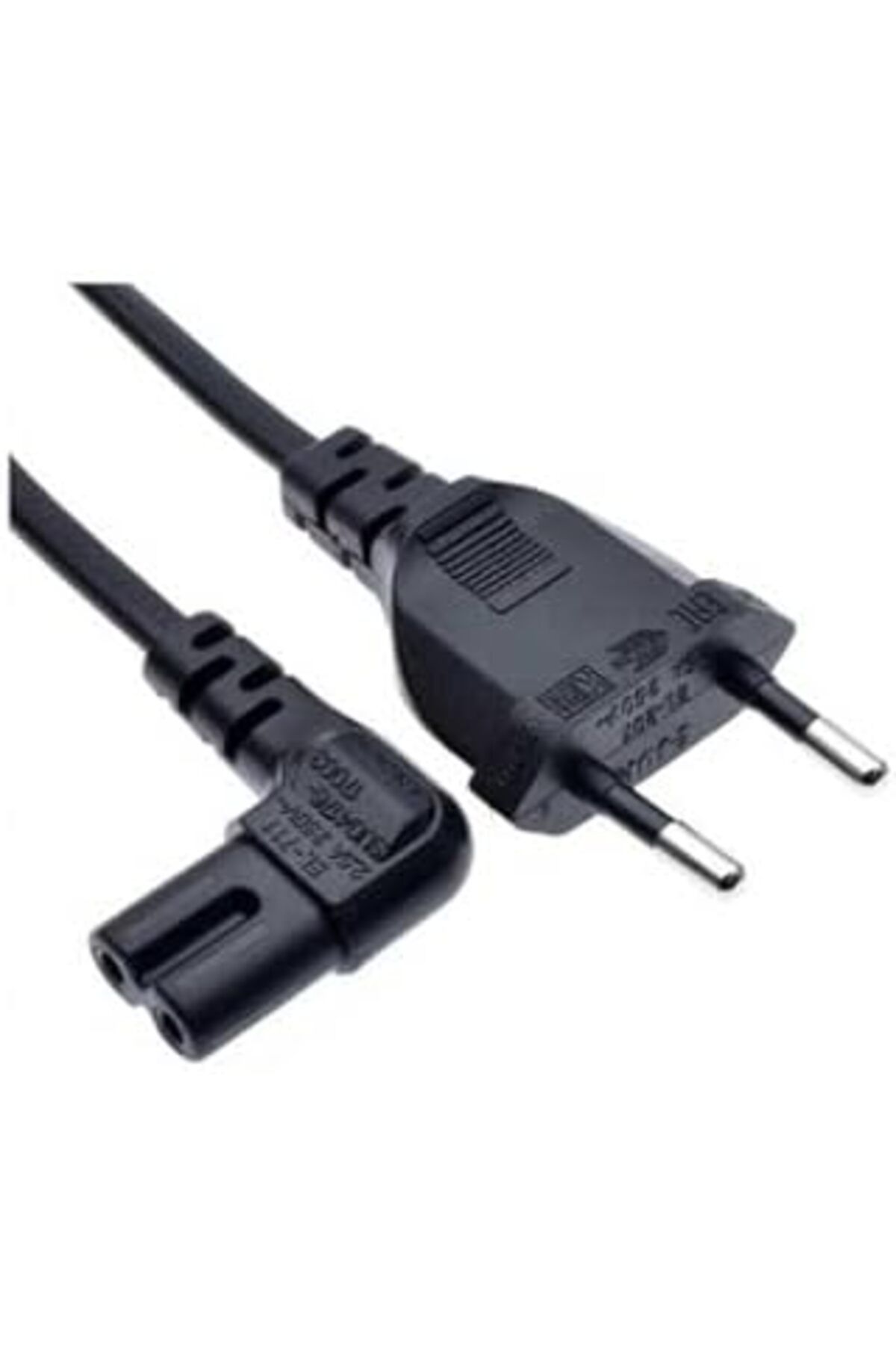 ASİTAN 2 Metre 90 Derece Teyp Power Kablo 2 Metre Teyp Fişi 2 Metre Teyp Power Kablo 90 Derece