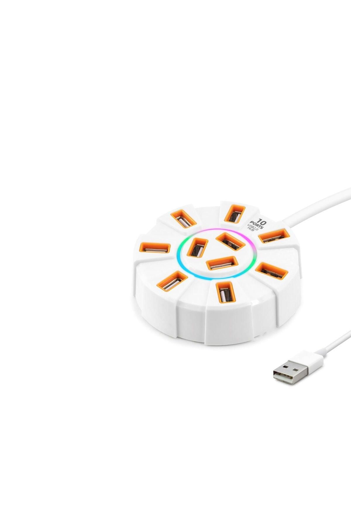 Skygo Usb Hub 10*Usb 1.2M Beyaz HDX7034