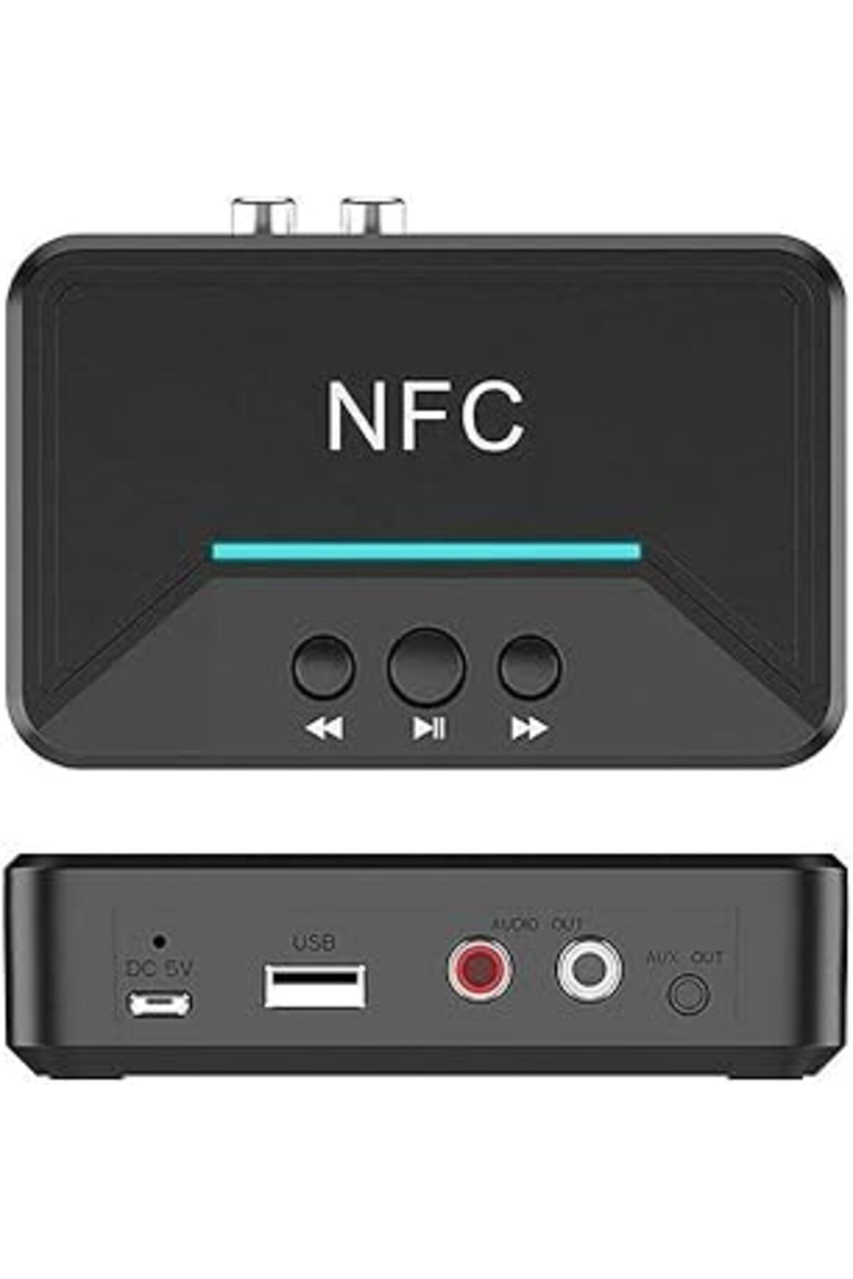 NETWORK ART Ars Kablosuz Nfc Bluetooth 5.0 Alıcı 3.5Mm Aux Hifi Stereo Ses Adaptörü