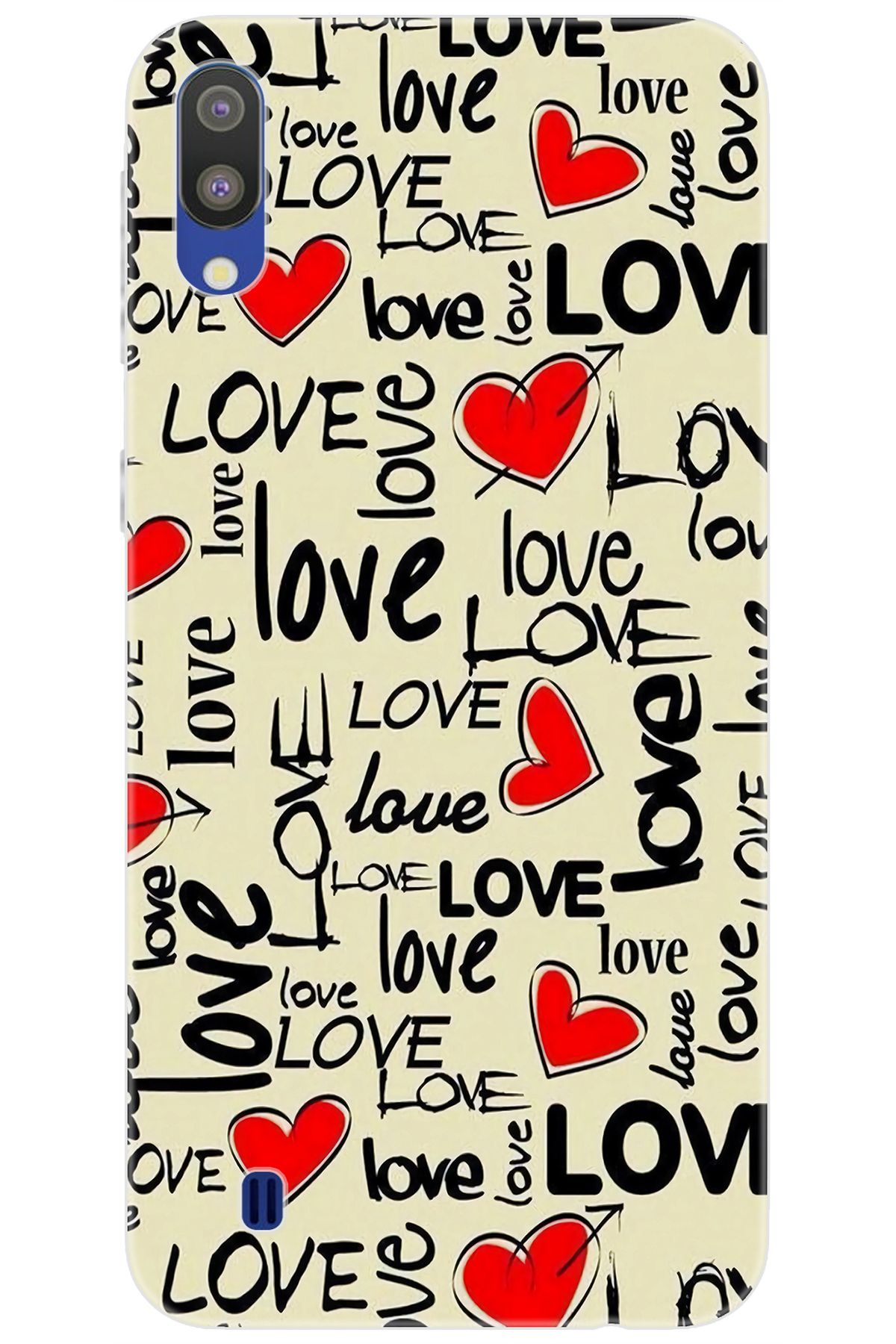 Ceppare Samsung Galaxy M10 (SM-M105F) Uyumlu Kılıf Desen Baskılı Silikon Love Serisi STK:728 CP-8M2PVbT