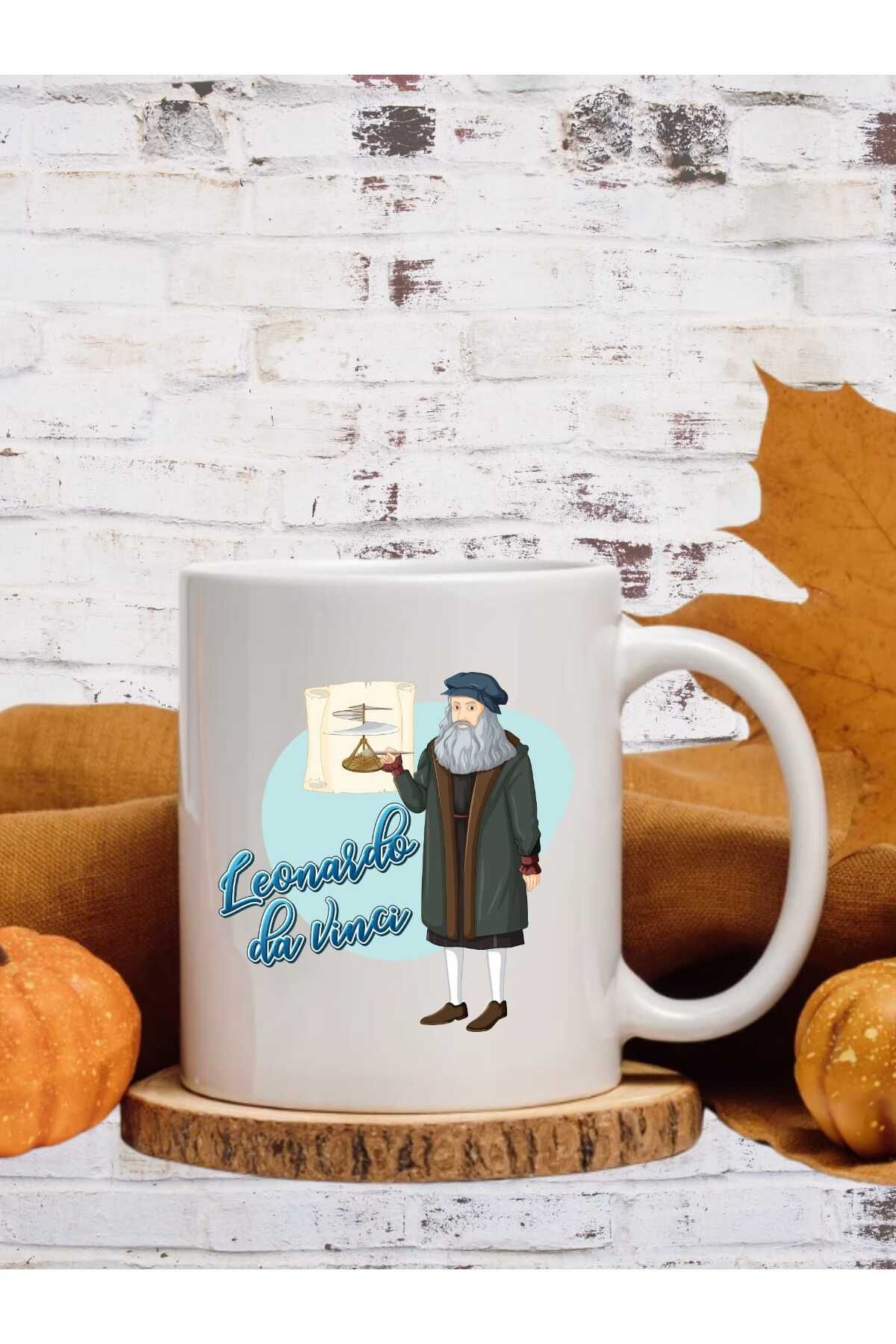 Home Leonardo Da Vinci ÇİFT TARAF BASKILI PORSELEN KUPA BARDAK