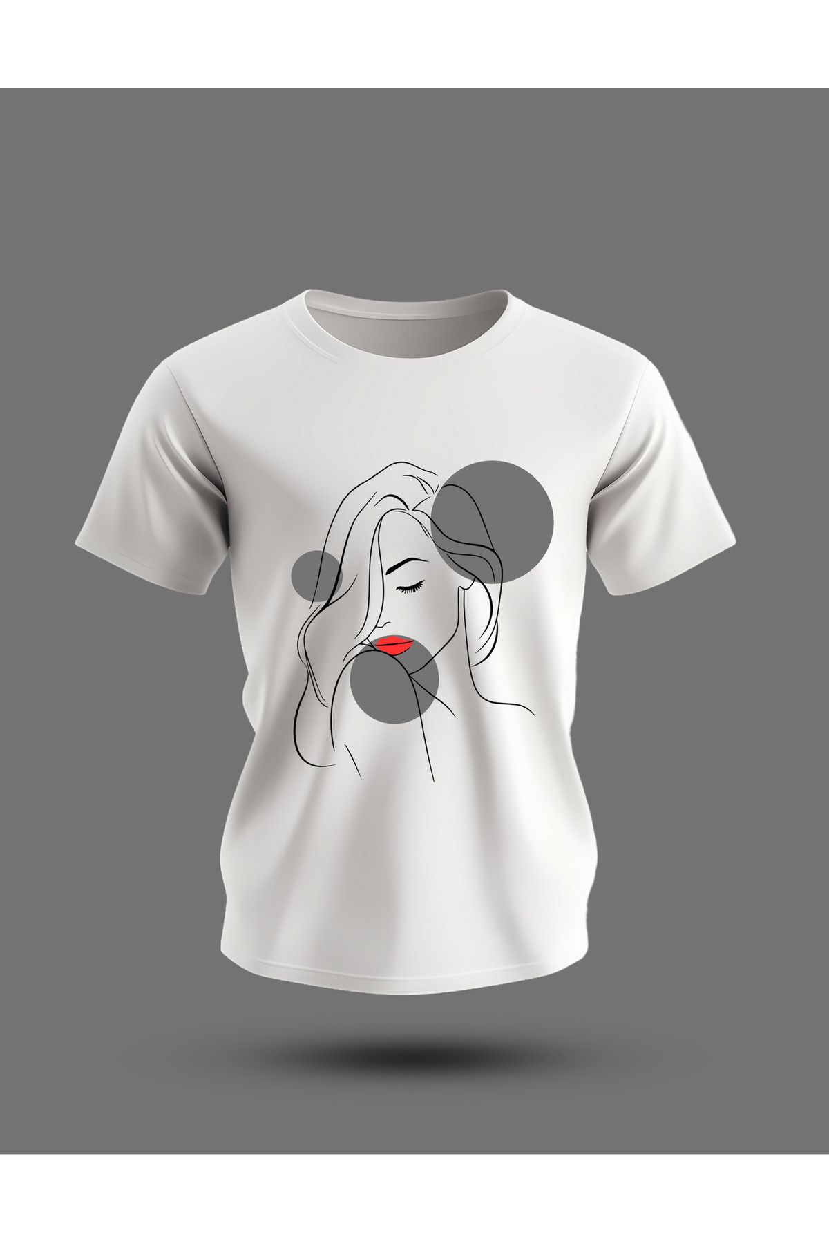 BERFA STORE Beyaz Modern Şık Ve Sade T-shirt kadın