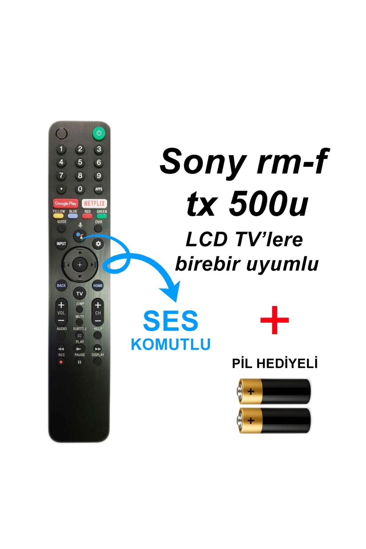 Suntel SONY RMF-TX500U LCD TV'lere birebir uyumlu-Sesli komut