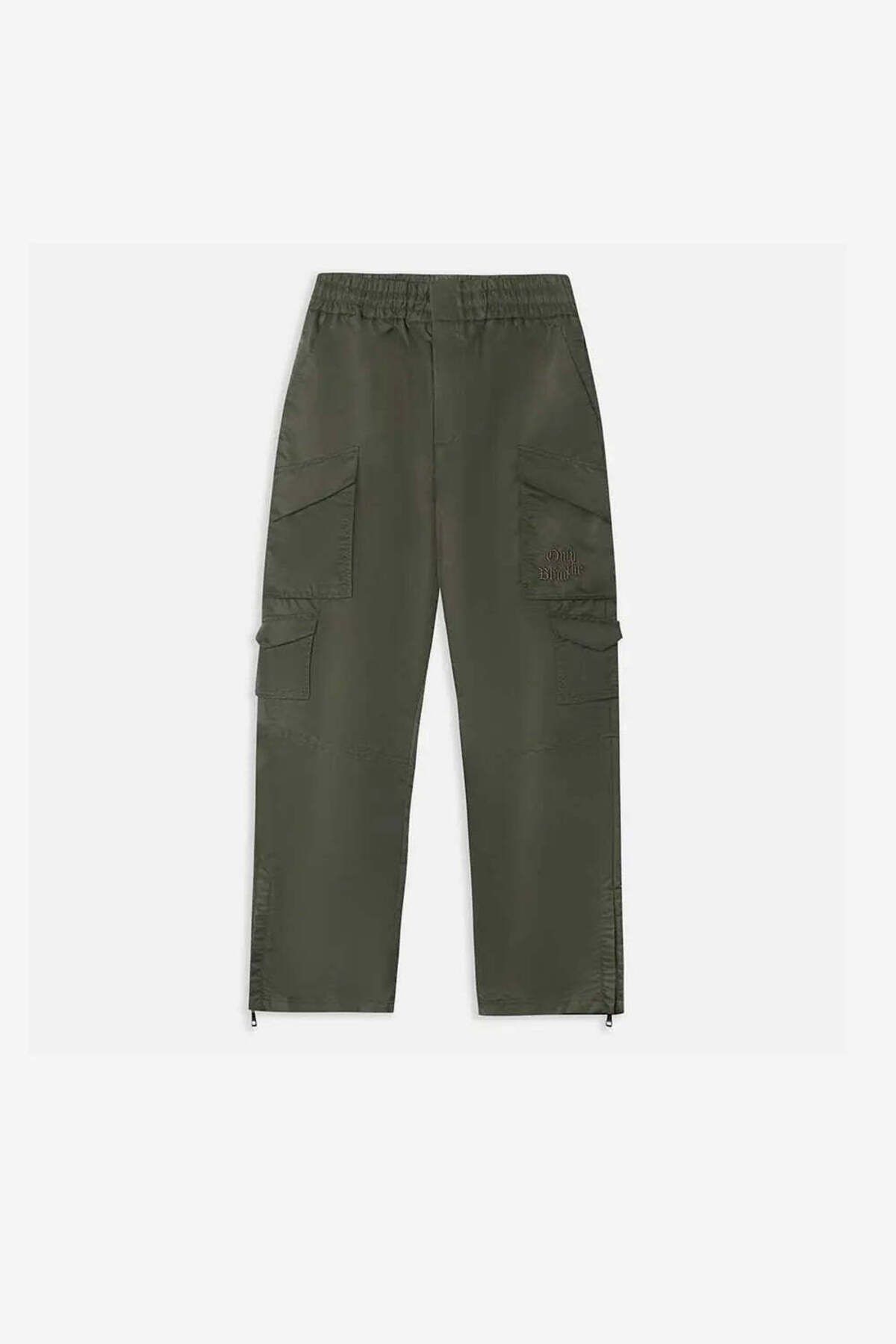 American Rag Cie Yeşil Naylon Kargo Pantolon - Rahat Kesim, Makinede Yıkanabilir