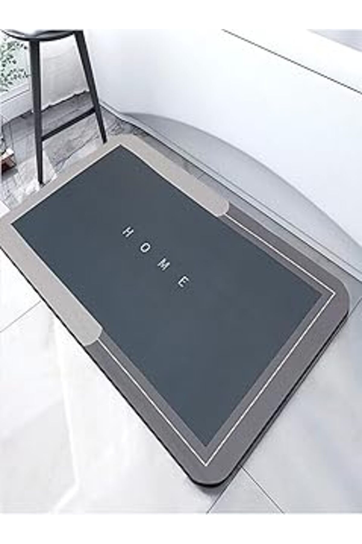 Qedii Promosyonca Sihirli Banyo Paspası, Su Emici, Kaymaz Tabanlı, Farklı Model Seçeneği (dikdörtgen-a)