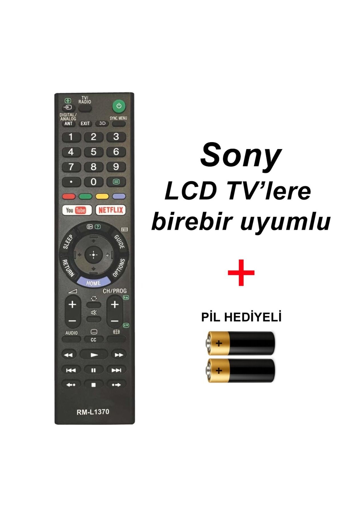 Suntel Sony LCD TV'lere birebir uyumlu kumanda