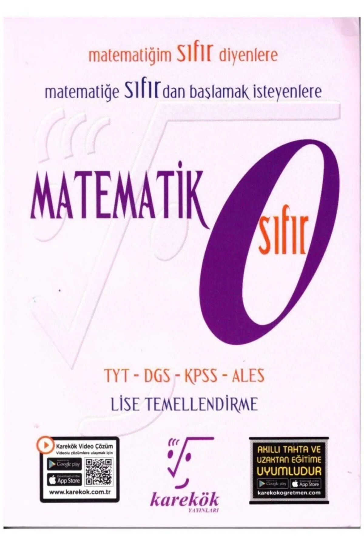 Karekök Yayınları Matematik Sıfır "0" Temelden 2025 - 2026 Güncel Baskı