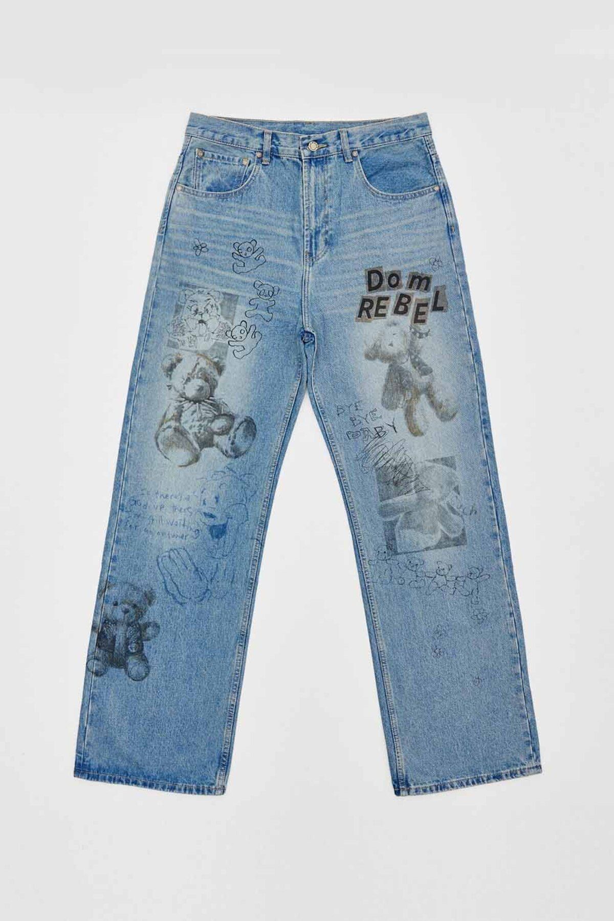 American Rag Cie Relaxed Fit Bootcut Jean: Orijinal Sanat Detaylarıyla Rahat Denim Pantolon