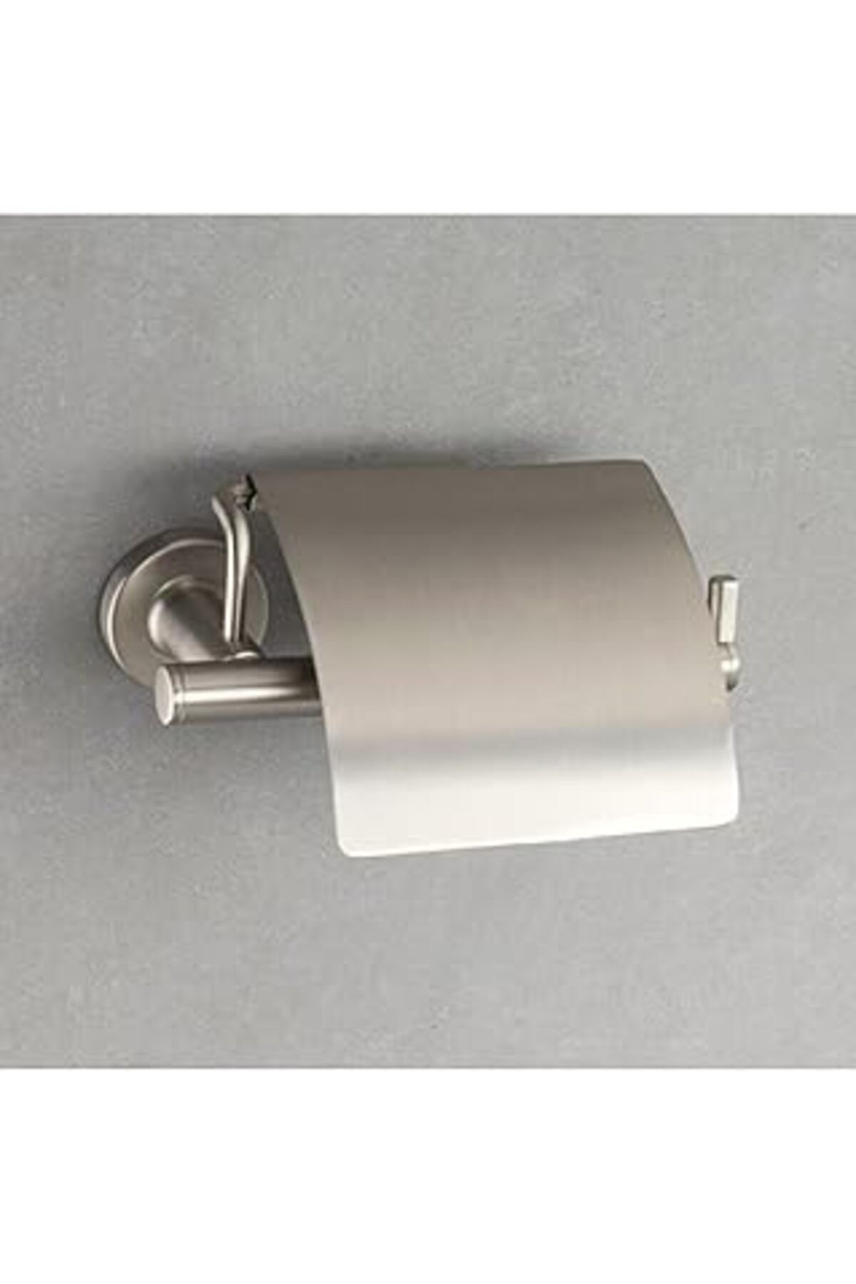 Qedii System Hoop Kapaklı Tuvalet Kağıtlığı Saten Renk 85X118X170 Mm