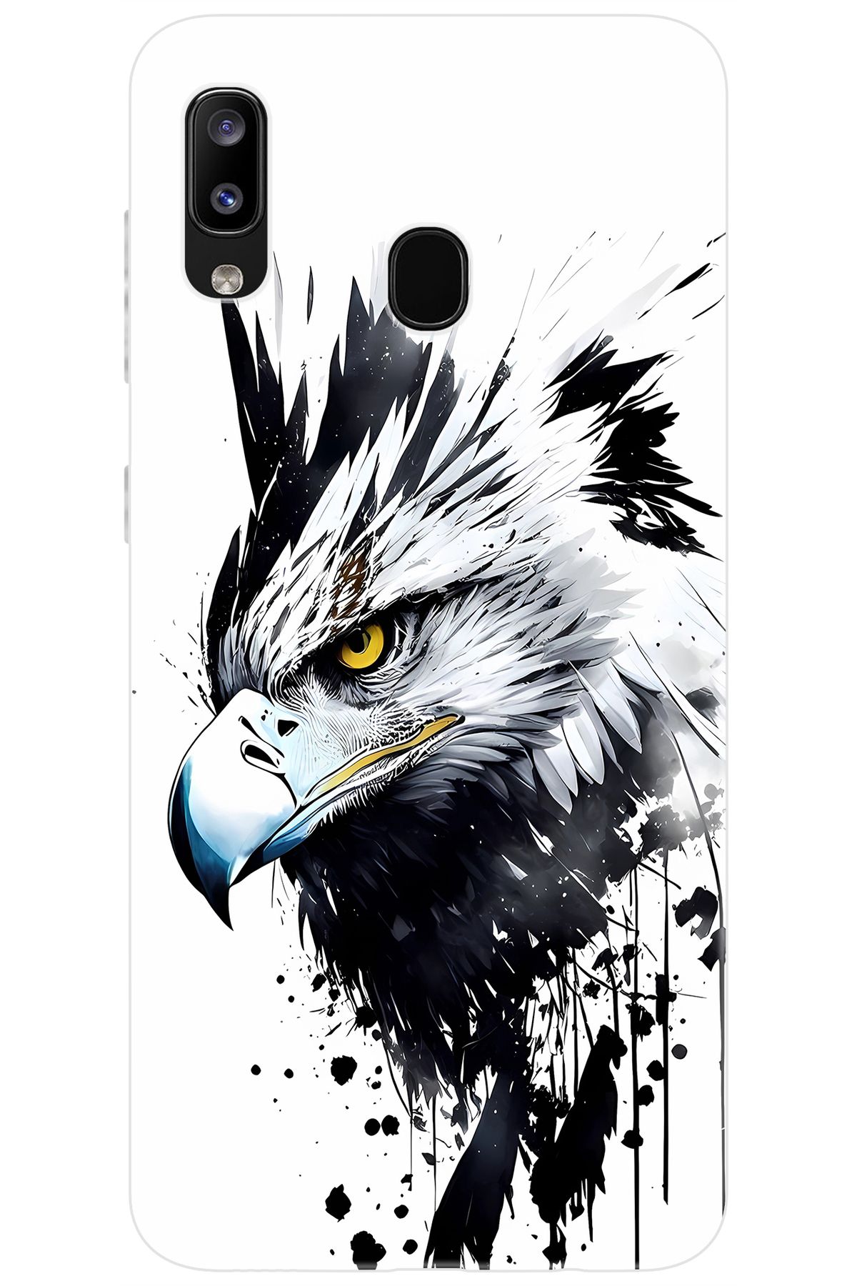 Ceppare Samsung Galaxy M10S (SM-M107F) Uyumlu Kılıf Desen Baskılı Silikon Kartal Serisi STK:1008 CP-4Xqj76M