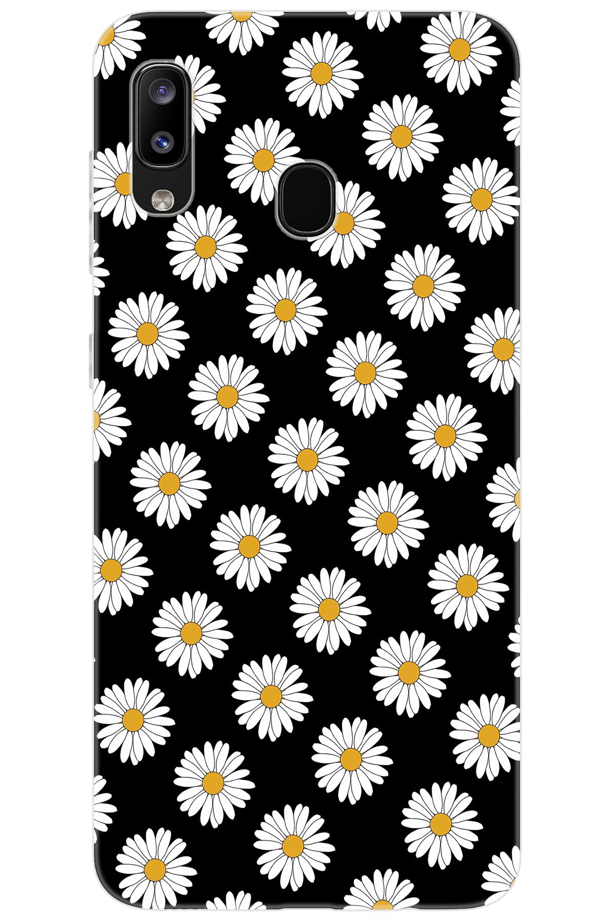 Ceppare Samsung Galaxy M10S (SM-M107F) Uyumlu Kılıf Desen Baskılı Silikon Papatya Serisi STK:634 CP-Zm2bI1b