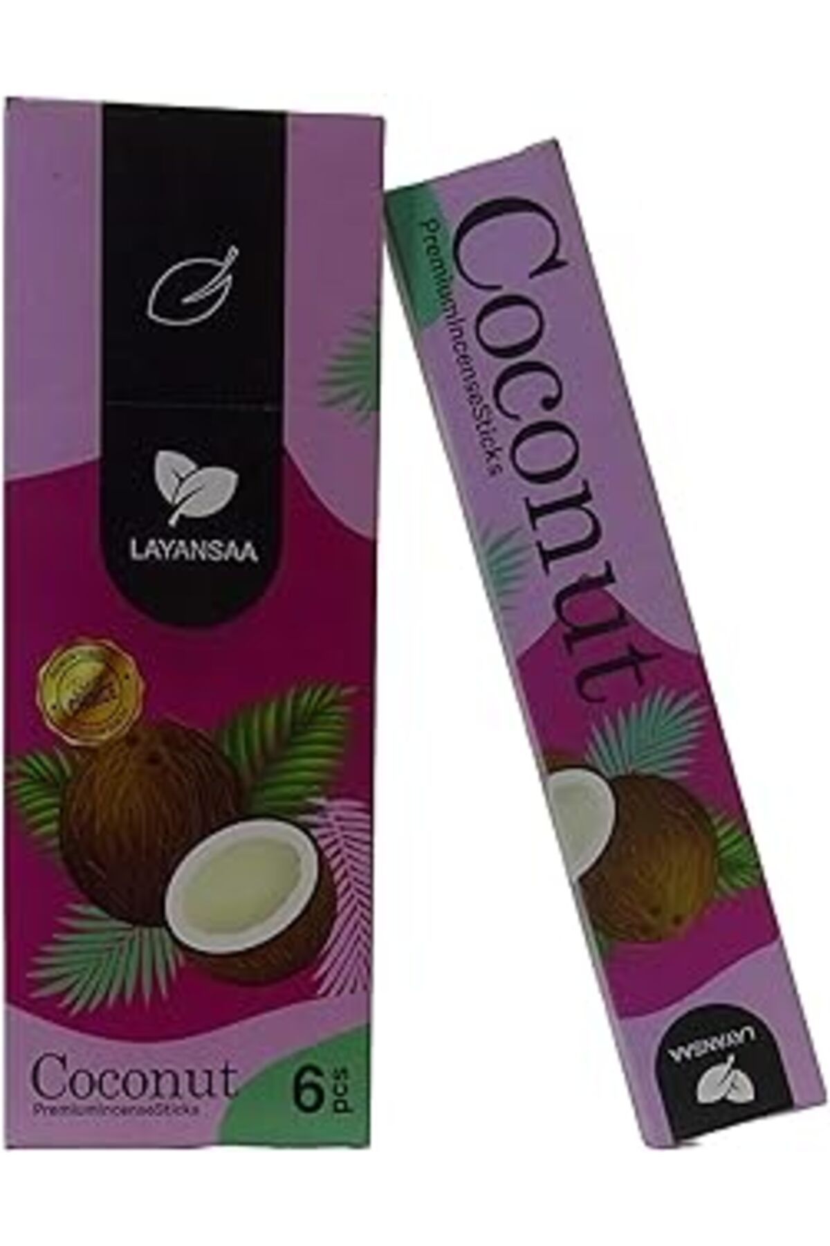 NETWORK ART Layansaa Coconut - (HİNDİSTAN CEVİZİ) Kokusu Agarbatti Özel Aroma Kokusu 20 Adet 1 Paket Çubuk Tüts