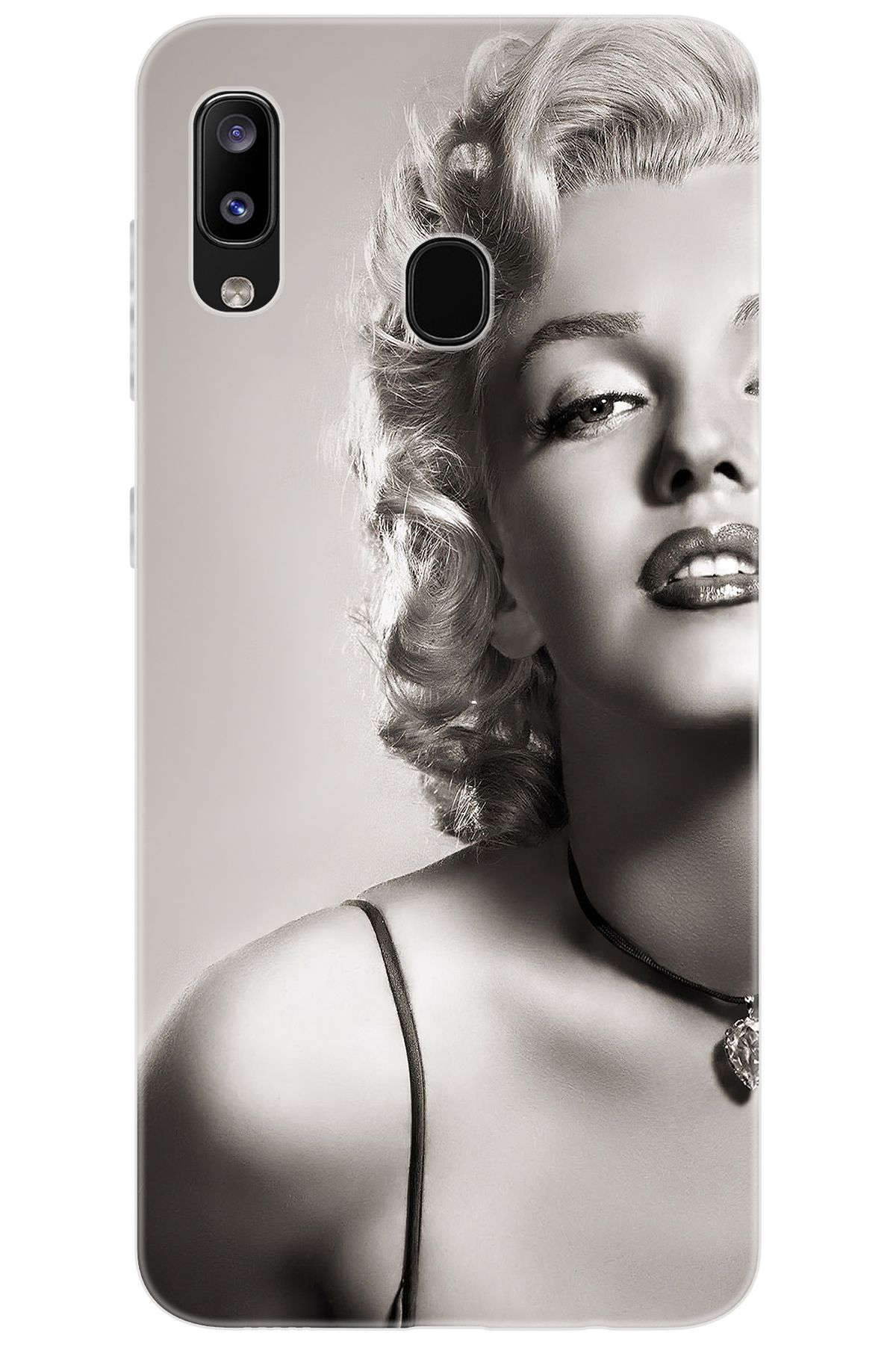 Ceppare Samsung Galaxy M10S (SM-M107F) Uyumlu Kılıf Desen Baskılı Silikon Marilyn Monroe STK:250 CP-a88BsQA