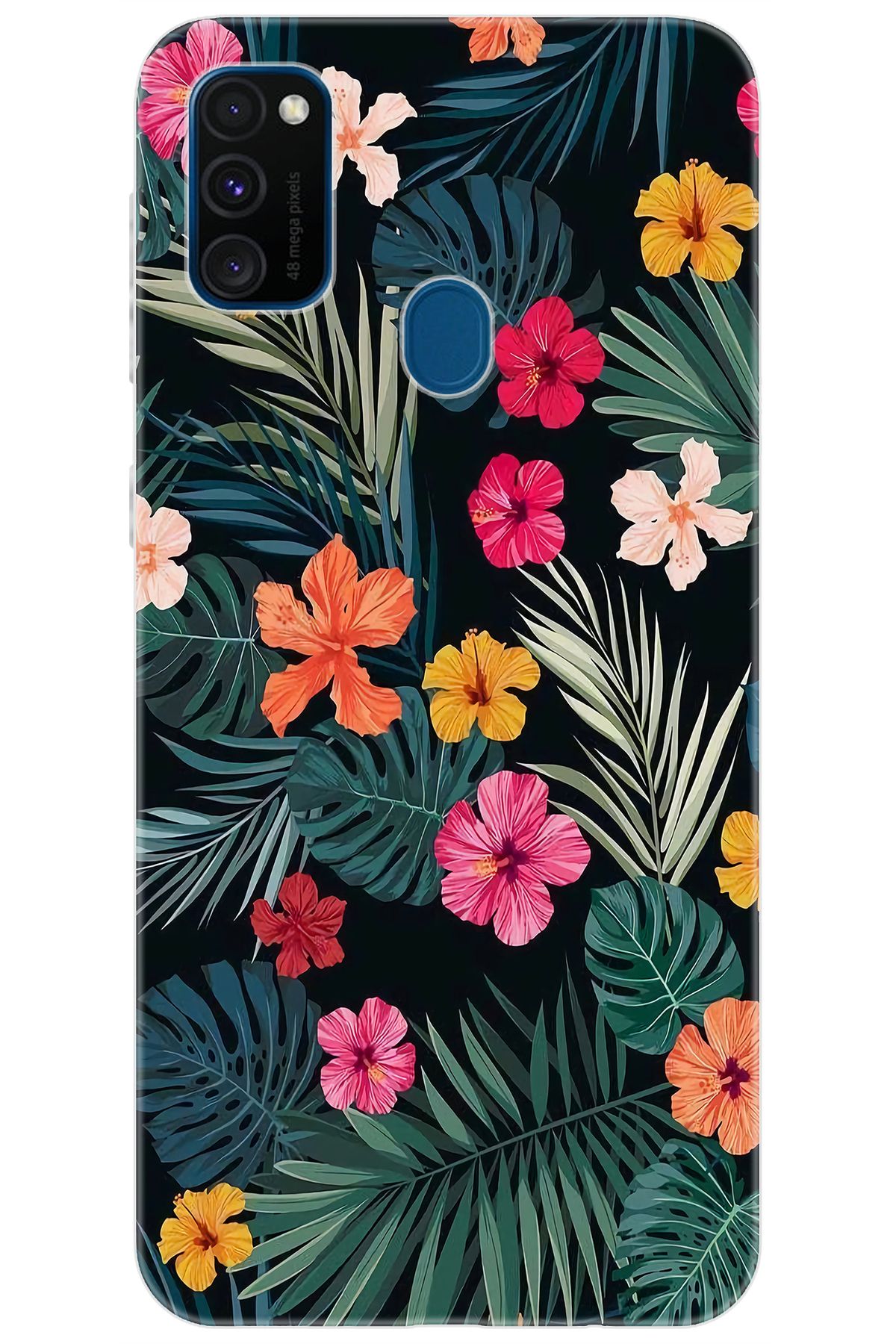 Ceppare Samsung Galaxy M30S (SM-M307F) Uyumlu Kılıf Desen Baskılı Silikon Çiçekler STK:632 CP-qVyOe24