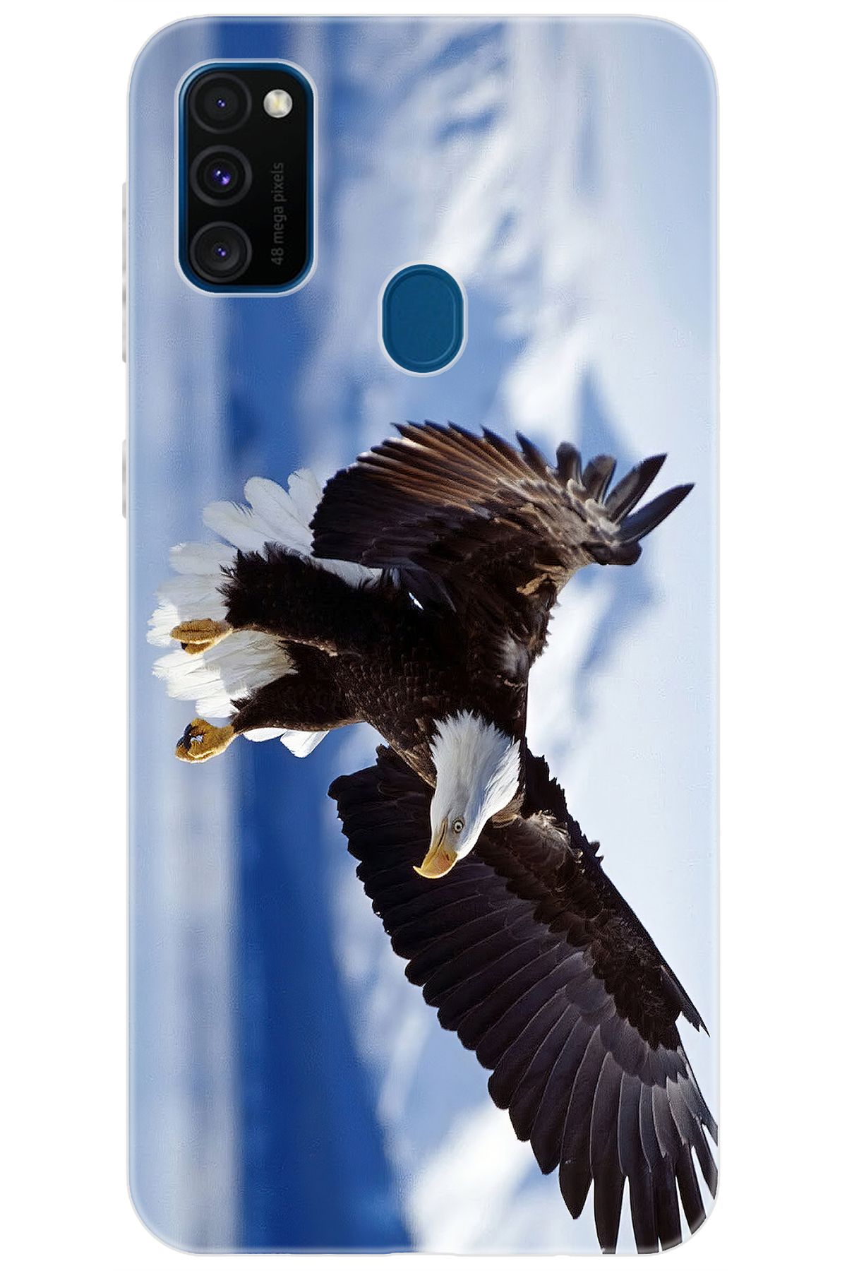 Ceppare Samsung Galaxy M30S (SM-M307F) Uyumlu Kılıf Desen Baskılı Silikon Kartal STK:183 CP-W26iSUx