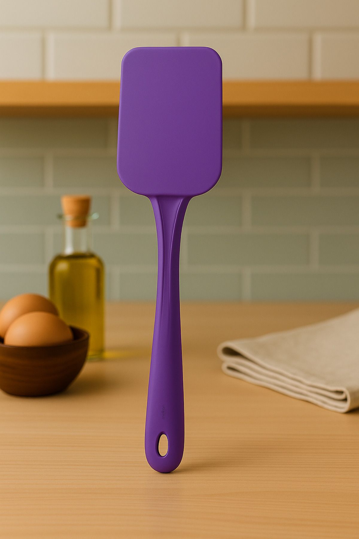 Melkan Home Silikon Kaşık Spatula – Isıya Dayanıklı, Yapışmaz Yüzeyli Mutfak Gereci Spatula-Kaşık