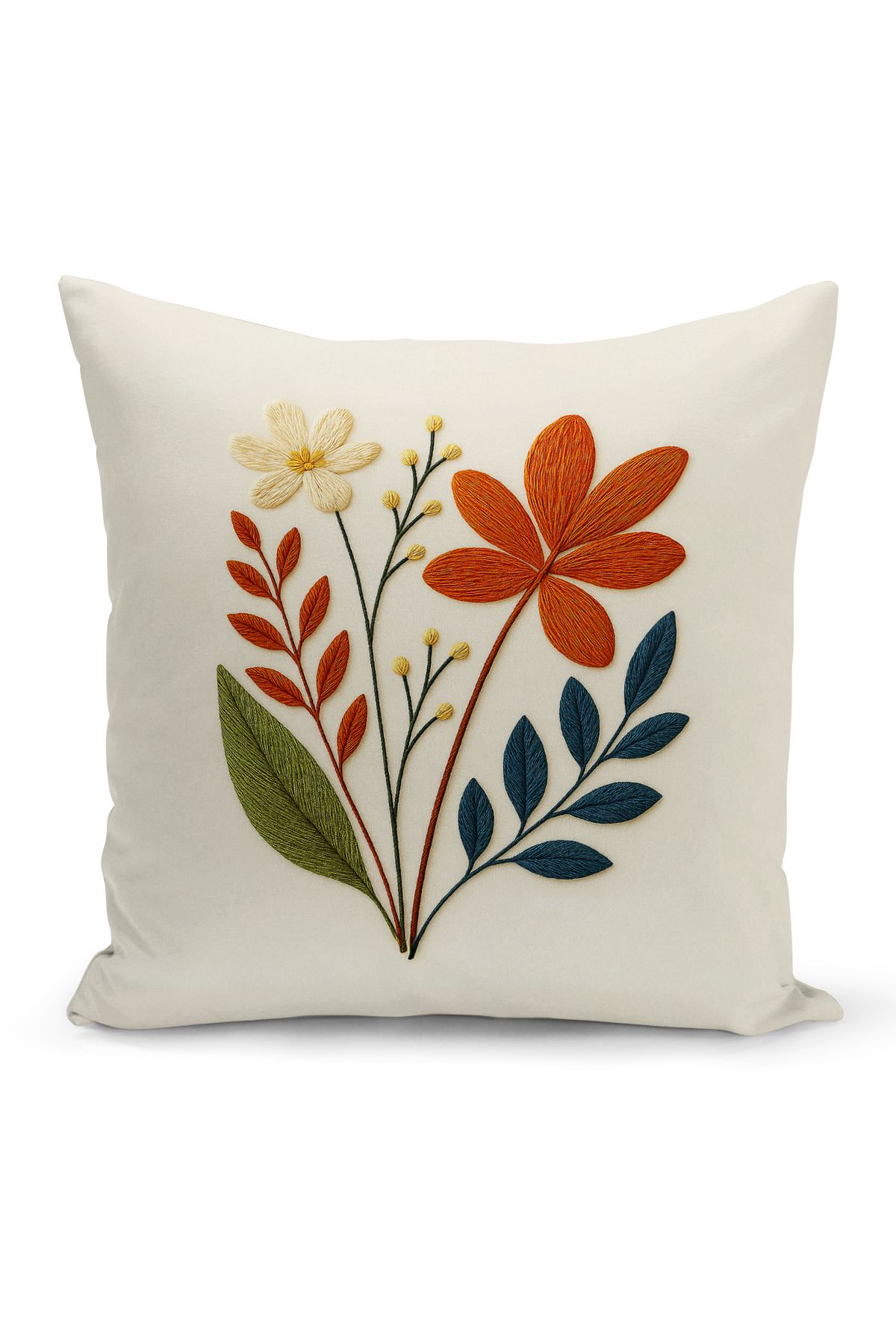 Bertille Home-Set de 3 huse de pernă cu imprimare digitală pe două părți (aspect de broderie cu model de puncție) 4