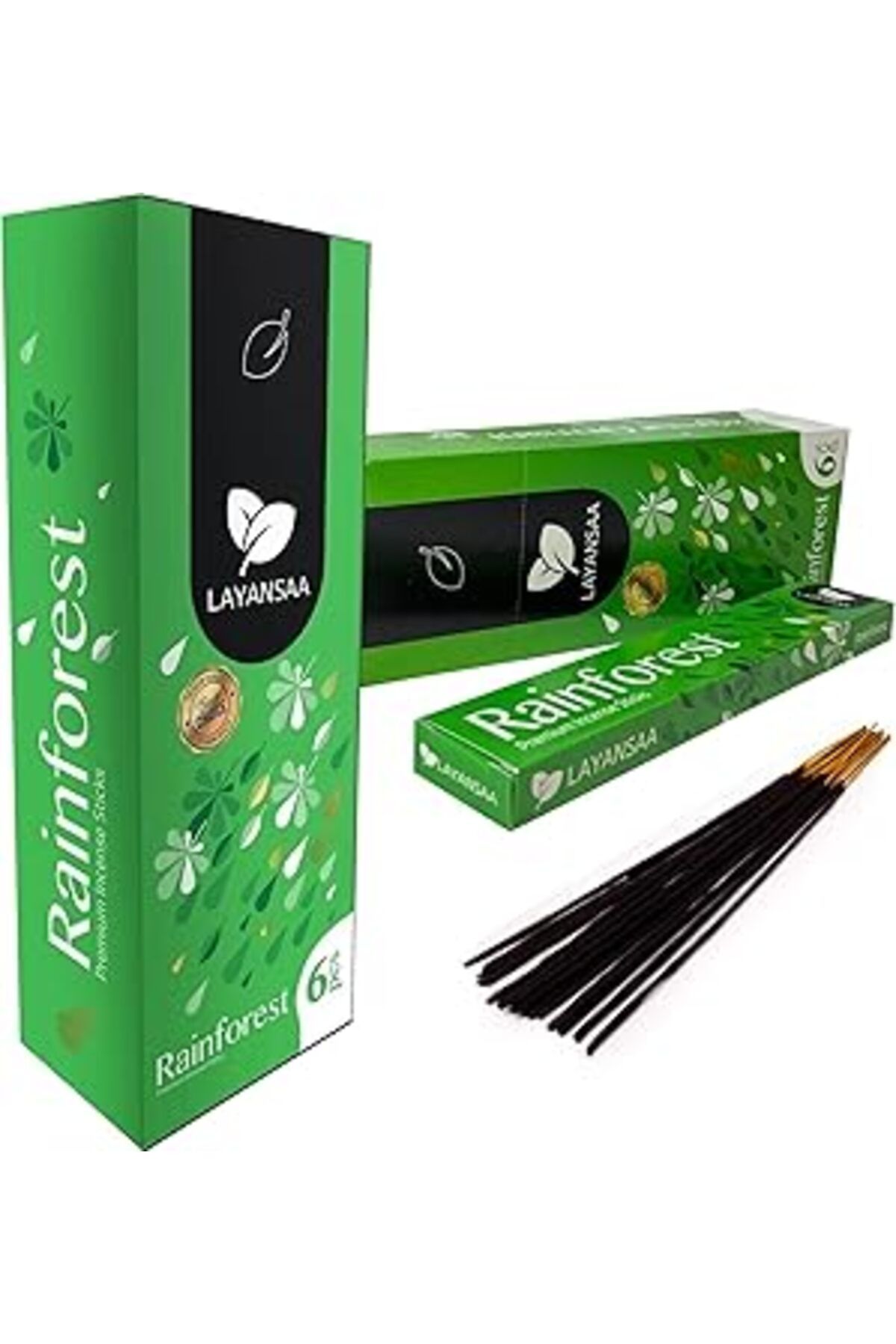 NETWORK ART Layansaa Rain Forest (YAĞMUR ORMANI) Kokusu Özel Aroma Kokusu Agarbatti Arınma 20 Adet 1 Paket Çubu