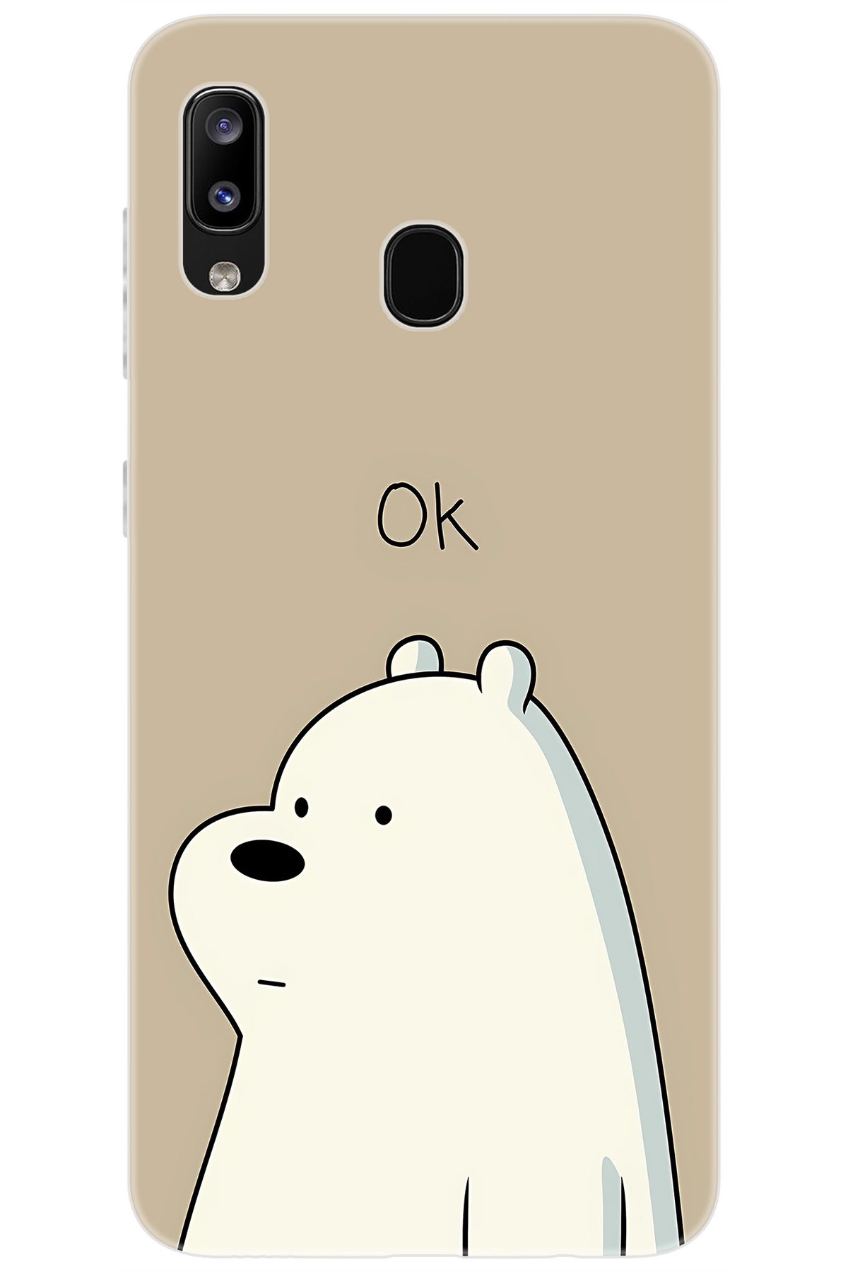 Ceppare Samsung Galaxy M10S (SM-M107F) Uyumlu Kılıf Desen Baskılı Silikon Panda OK STK:641 CP-vWOx27M