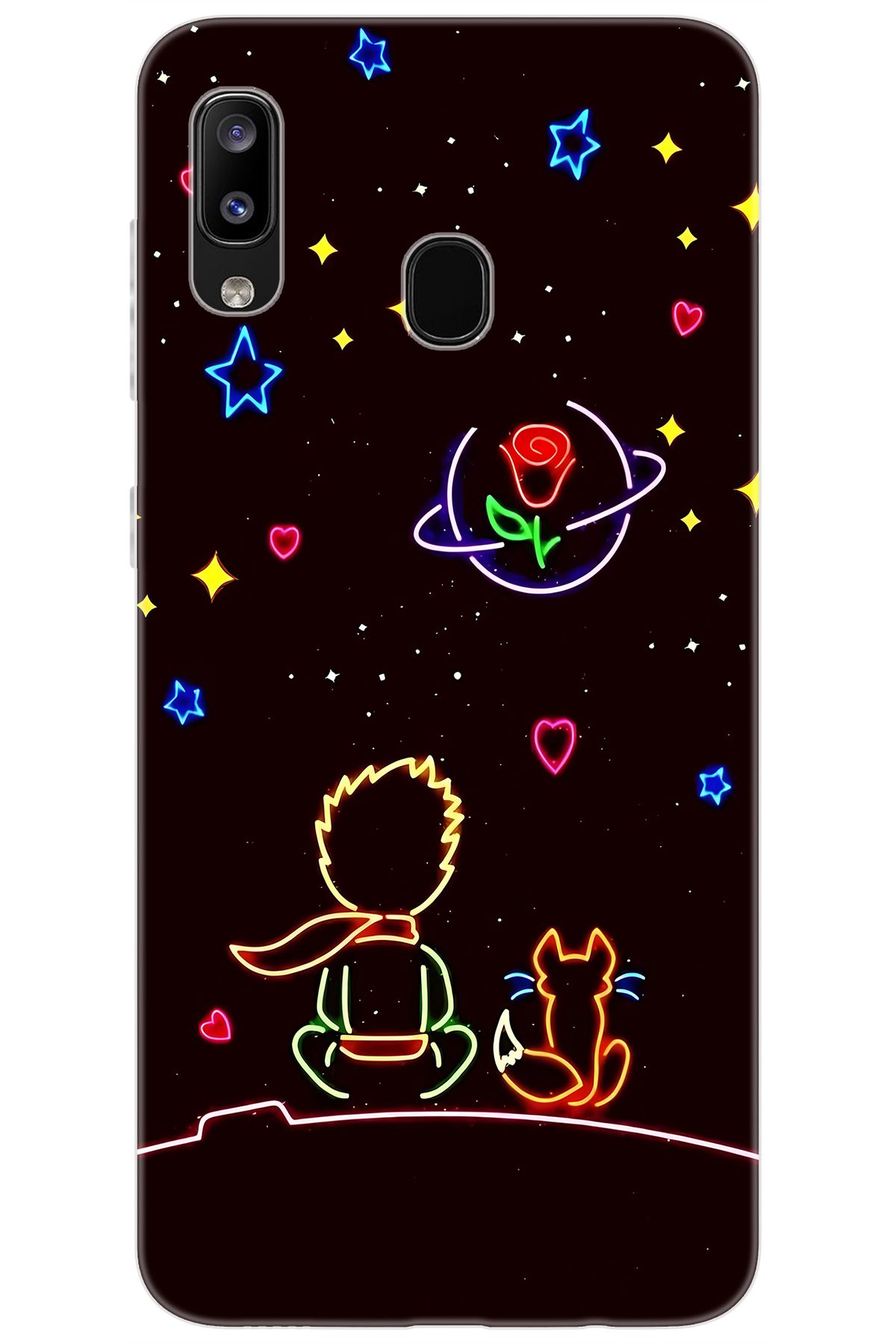 Ceppare Samsung Galaxy M10S (SM-M107F) Uyumlu Kılıf Desen Baskılı Silikon Küçük Prens STK:642 CP-EzjBWao