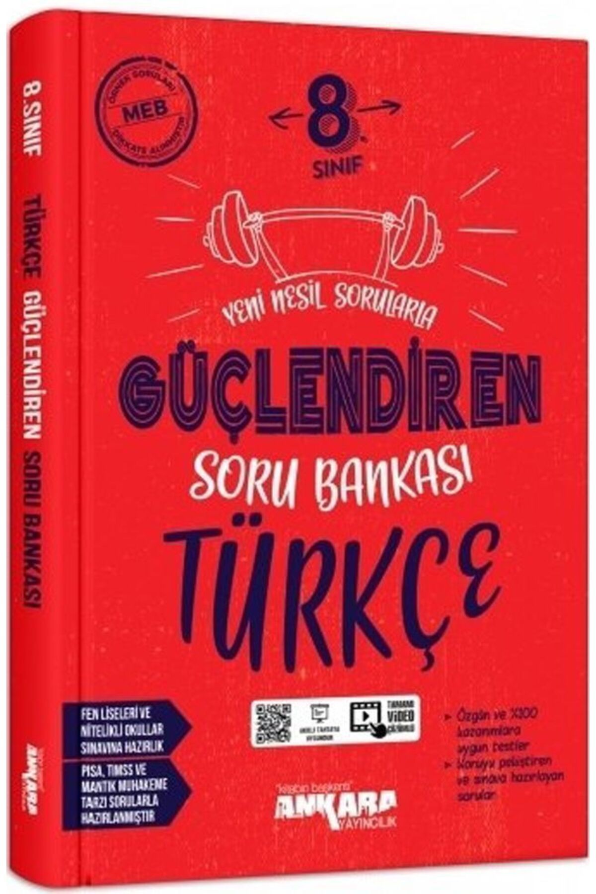 Ankara Kitap Merkezi 8. Sınıf Türkçe Güçlendiren Soru Bankası Ankara Yayıncılık