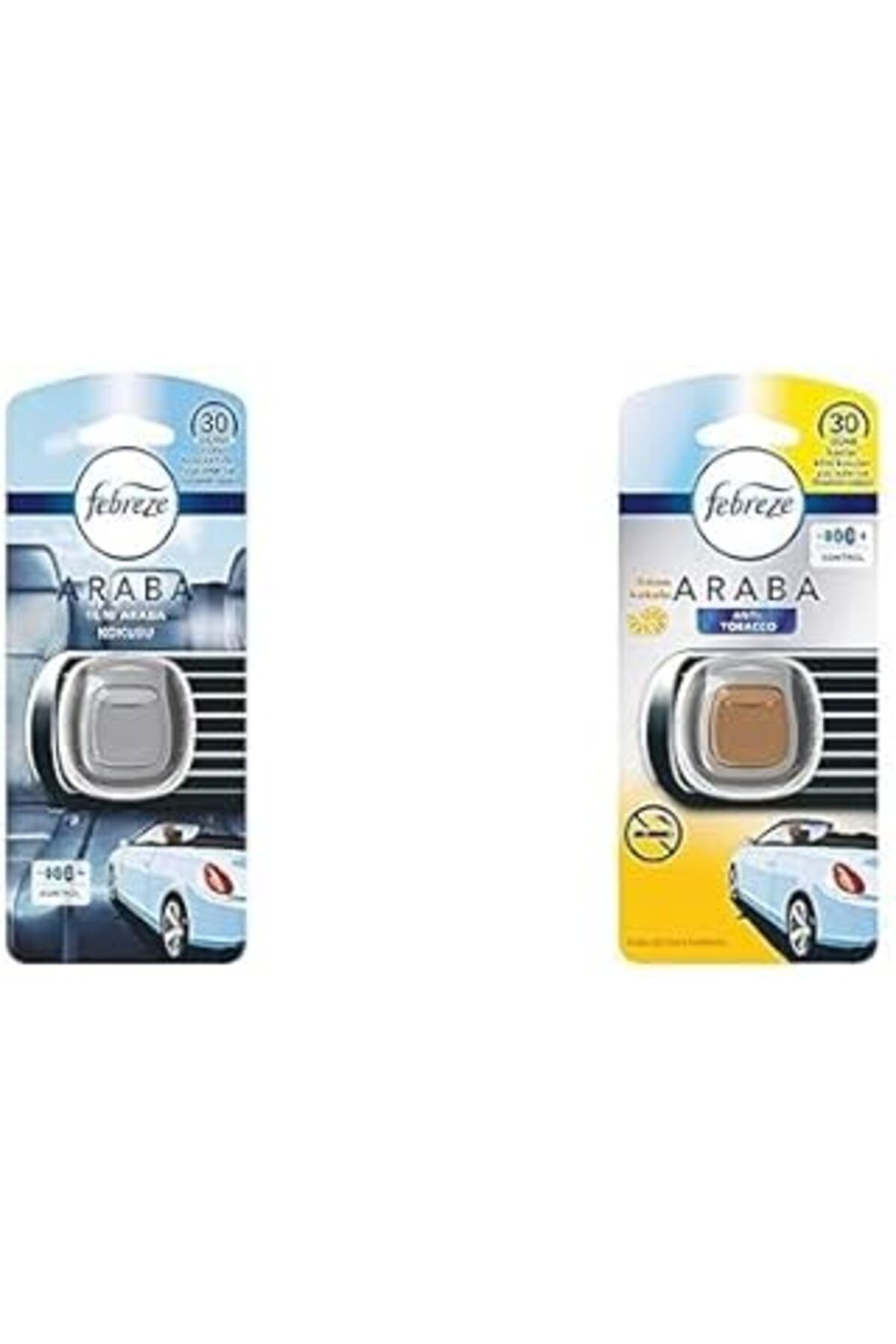 NETWORK ART Febreze Hava Ferahlatıcı Yeni Araba Kokusu, 2 Ml & Febreze Hava Ferahlatıcı Araba Kokusu Sigara Kok