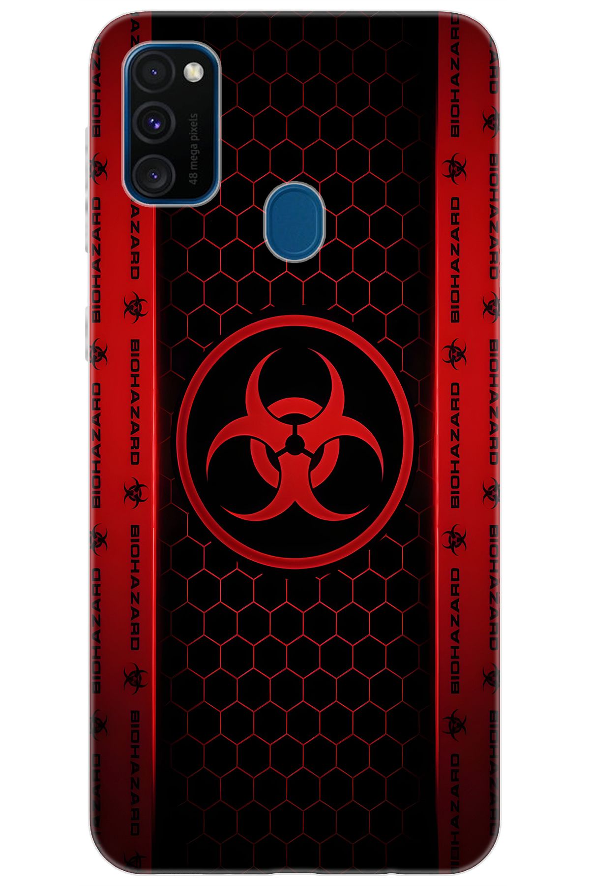 Ceppare Samsung Galaxy M30S (SM-M307F) Uyumlu Kılıf Desen Baskılı Silikon Biohazard STK:754 CP-wHxDFT6
