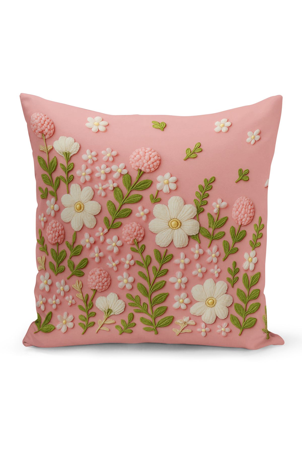 Bertille Home-Set de 3 huse de pernă cu imprimare digitală pe două părți (aspect de broderie cu model de puncție) 4