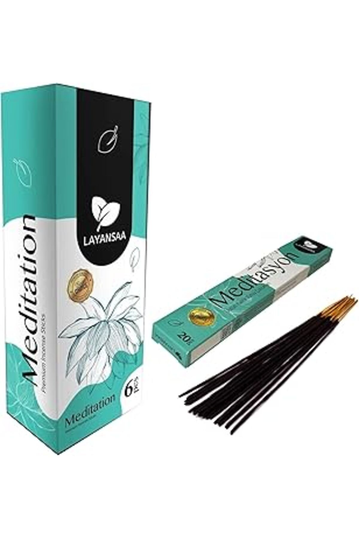 NETWORK ART Layansaa Meditasyon (MEDİTATİON) Kokusu Özel Aroma Kokusu Agarbatti Arınma 20 Adet 1 Paket Çubuk Tü