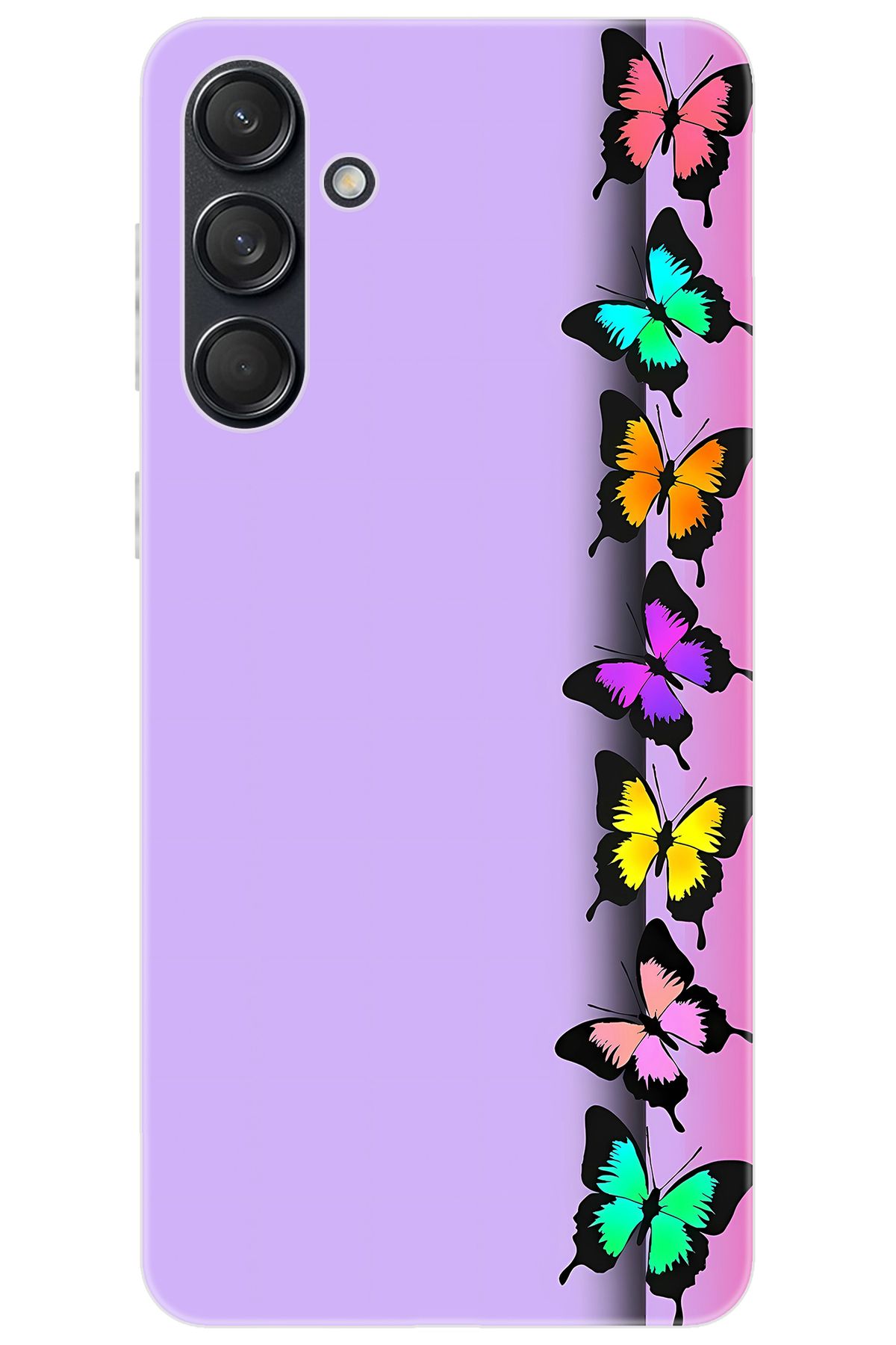 Ceppare Samsung Galaxy M55 (SM-M556B) Uyumlu Kılıf Desen Baskılı Silikon Kelebek STK:671 CP-XQfuEO0