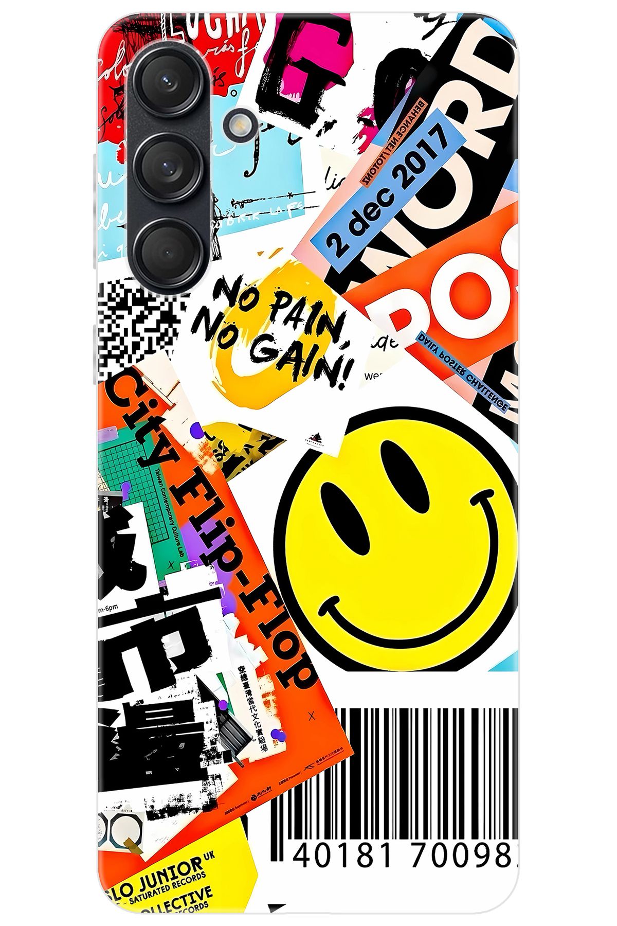 Ceppare Samsung Galaxy M55 (SM-M556B) Uyumlu Kılıf Desen Baskılı Silikon No Pain No Gain STK:694 CP-BNsaSi0