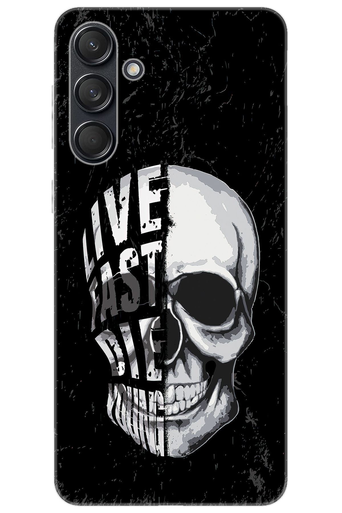 Ceppare Samsung Galaxy M55 (SM-M556B) Uyumlu Kılıf Desen Baskılı Silikon Kuru Kafa STK:585 CP-SV7d2qg
